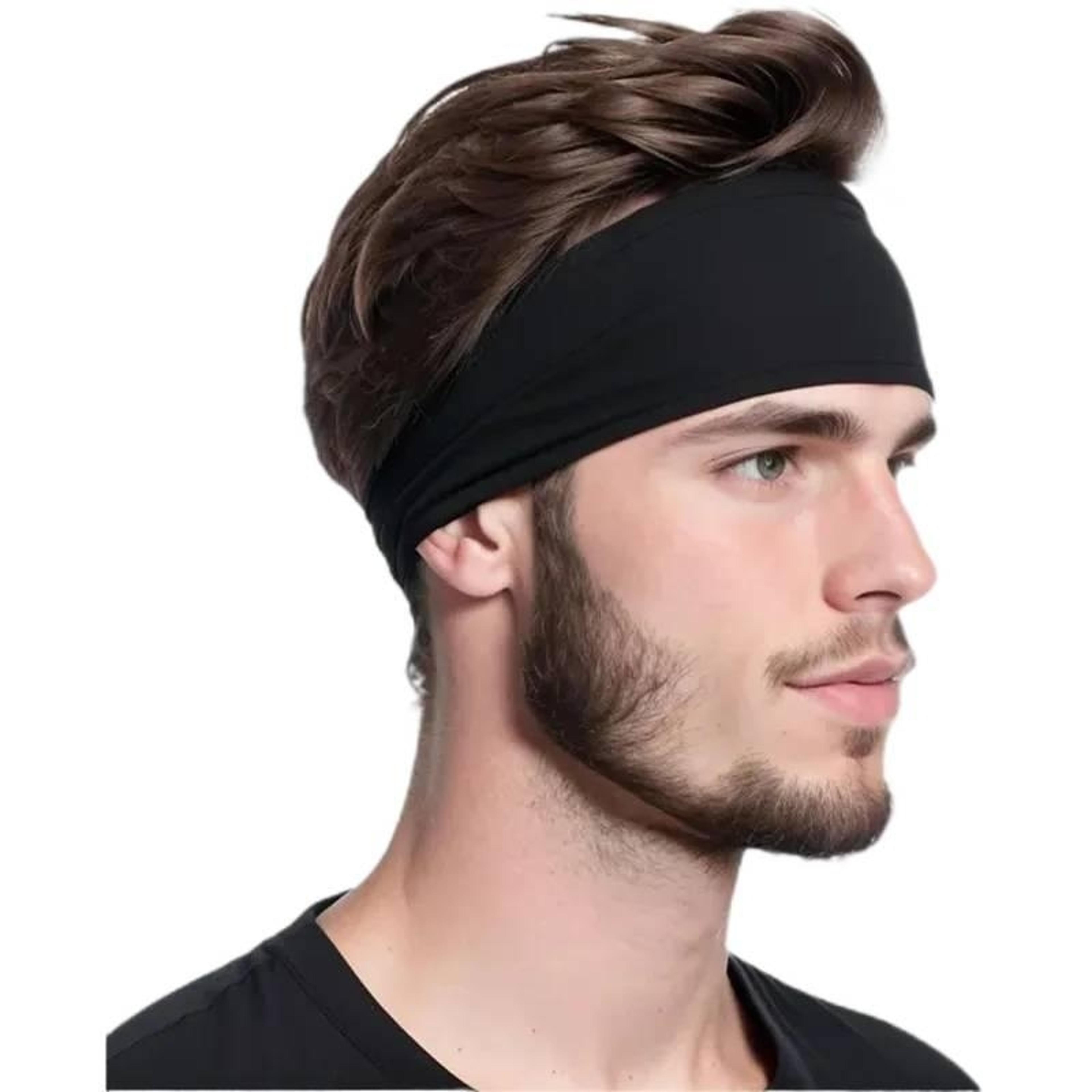 men sports sweat headband running fitness gym