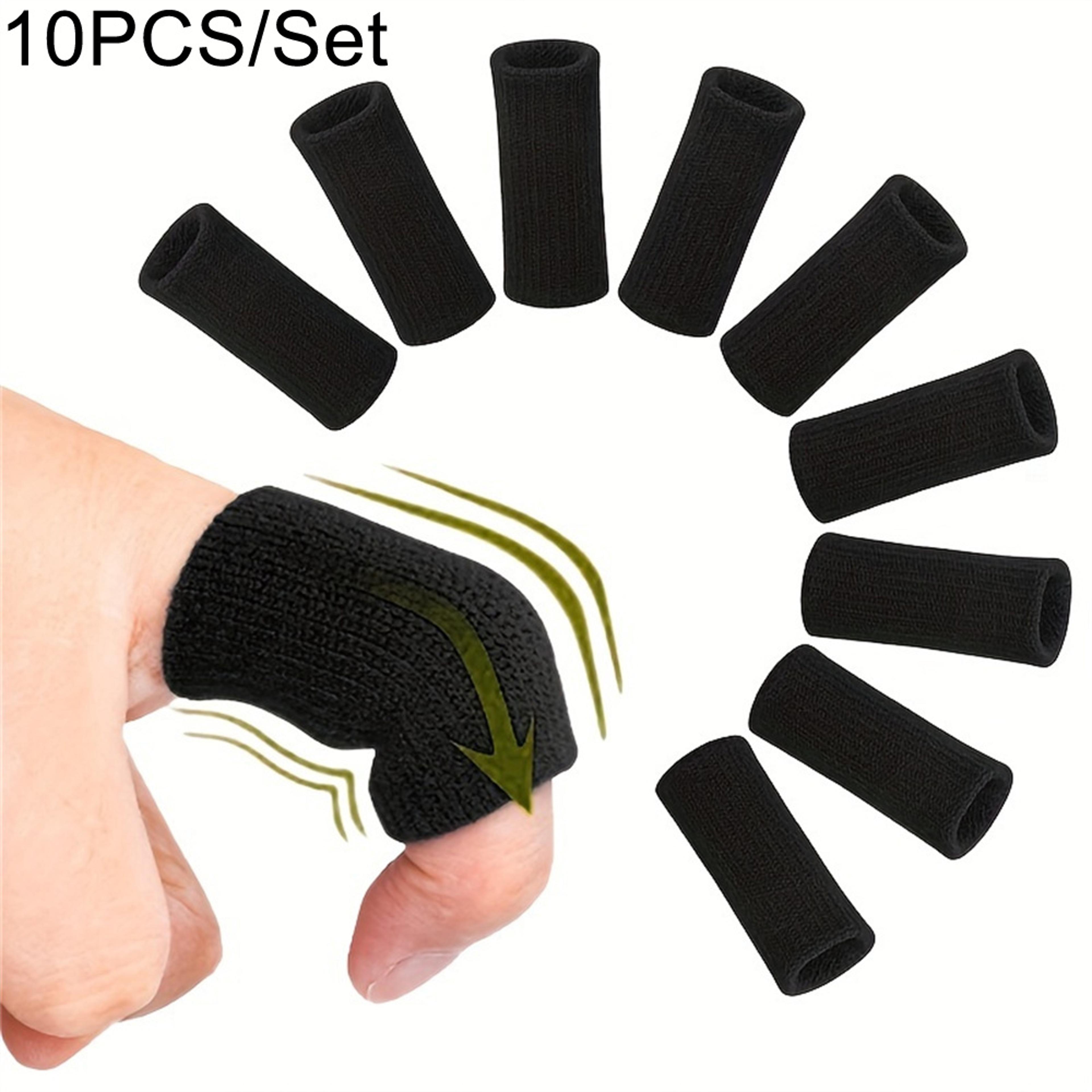 elastic finger protection sleeves arthritis support thumb & sports finger guard