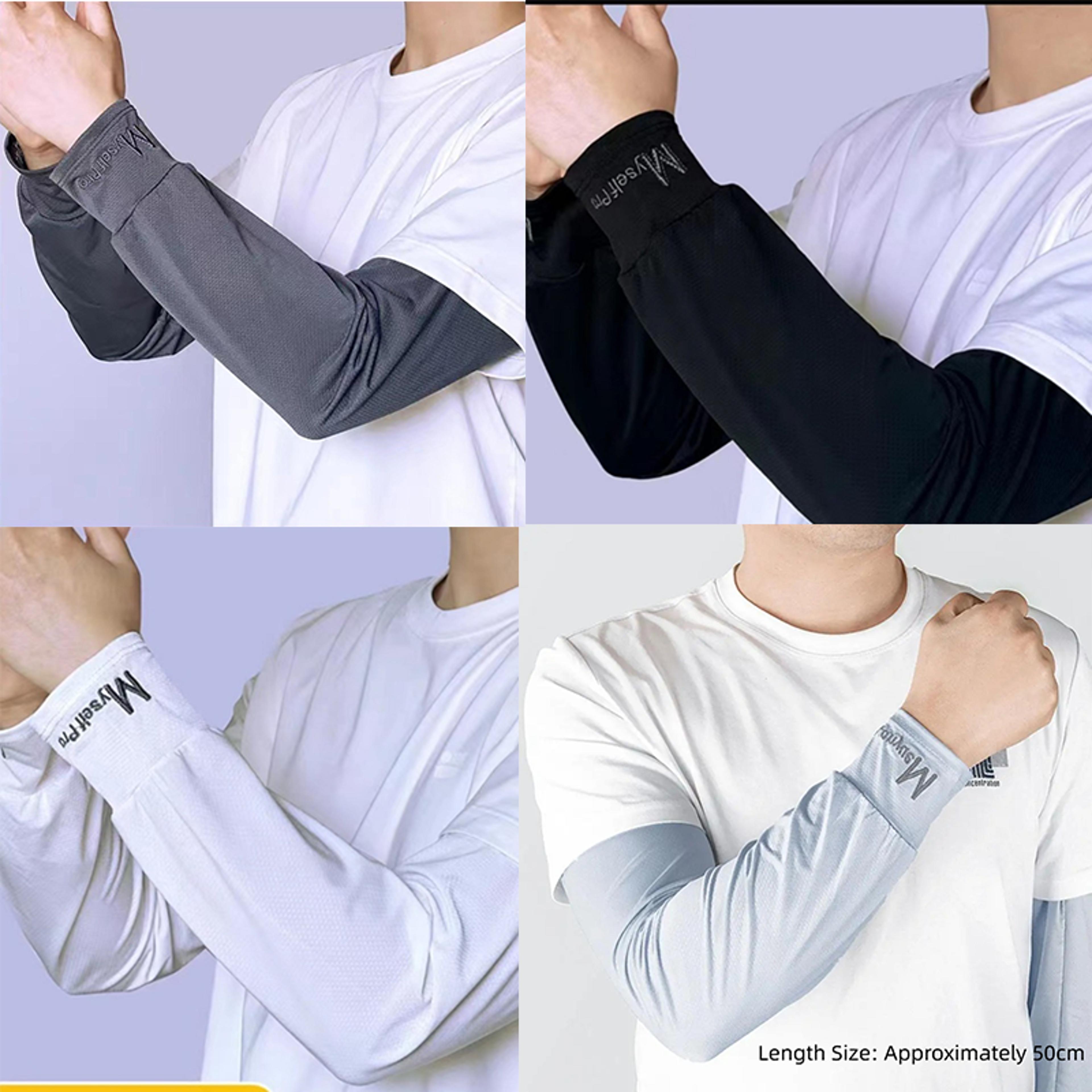 cooling arm sleeves uv protection ice silk sun protection sleeves