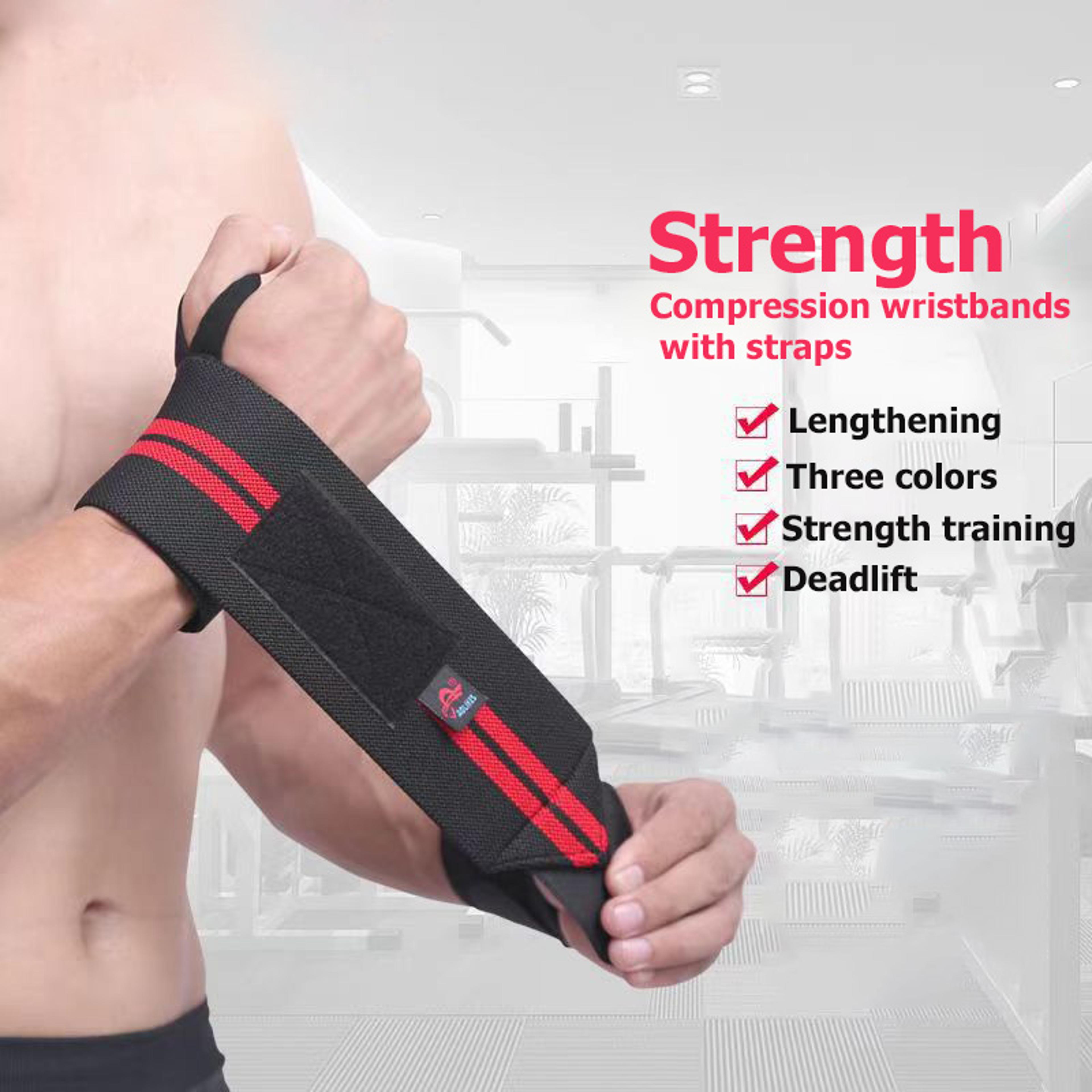 adjustable weightlifting wrist wraps for gym support & injury prevention