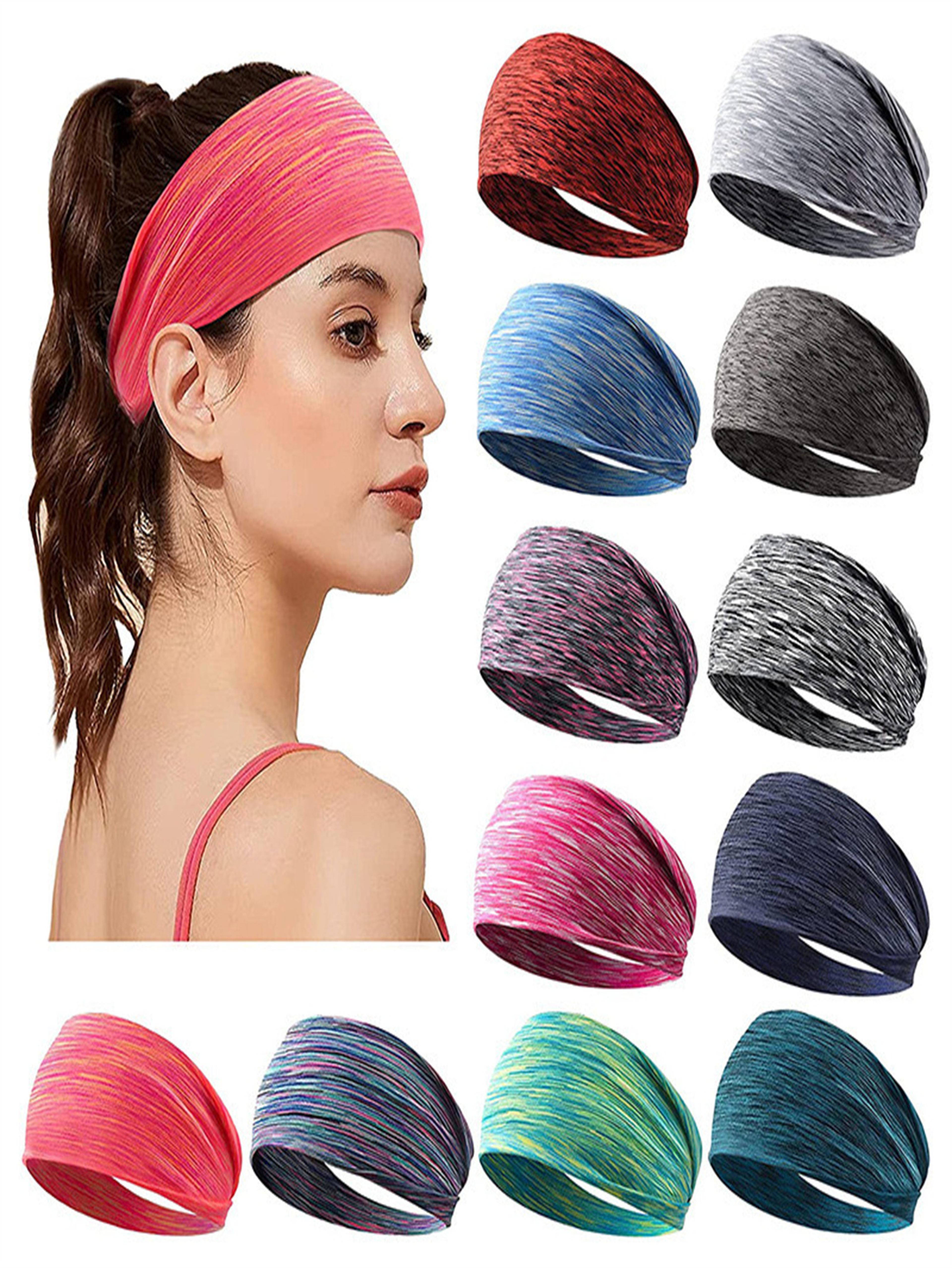 elastic sports headband sweat absorbing yoga running headband unisex