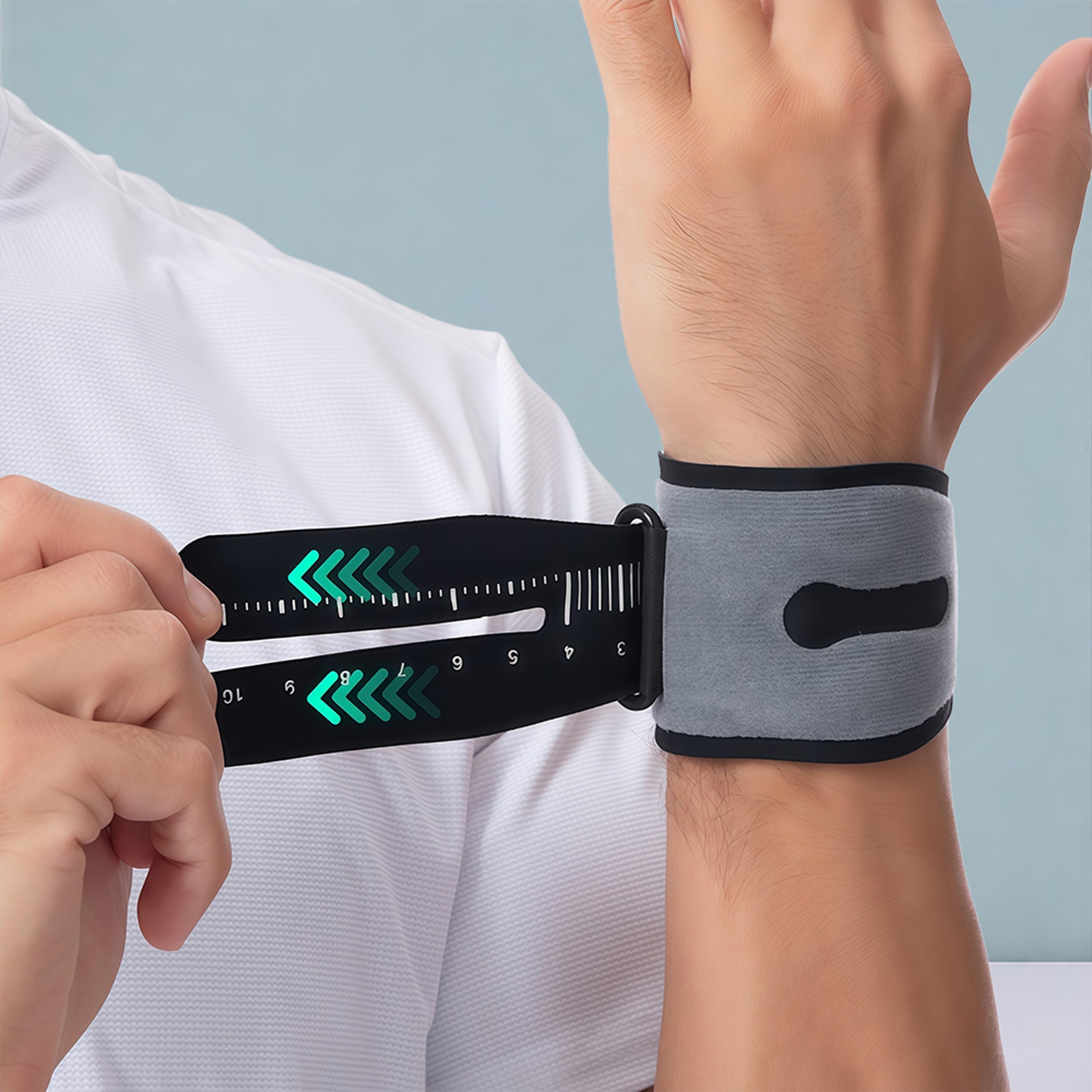 shock absorbing wrist brace compression support strap for tfcc, tendonitis & pain relief