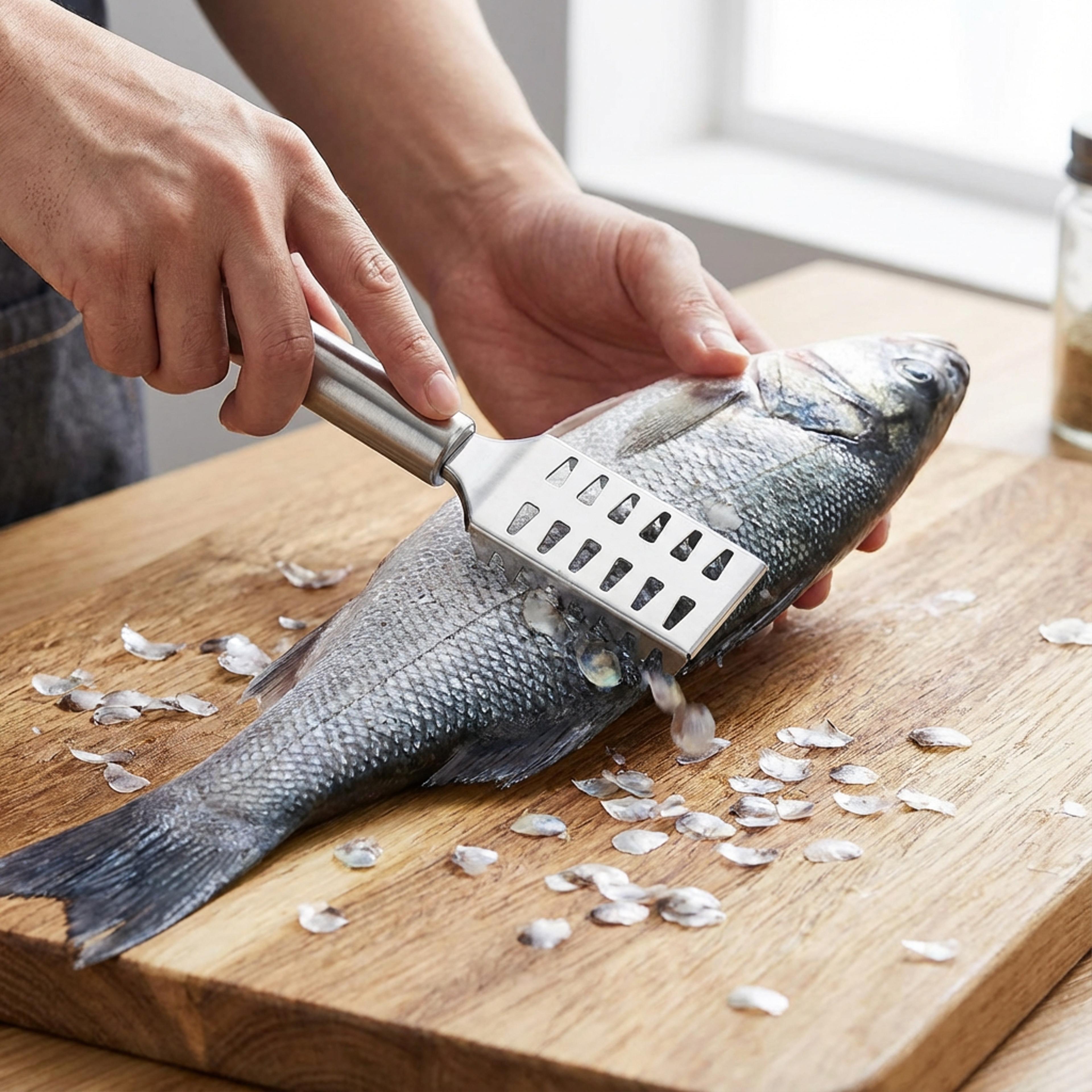 multipurpose kitchen scraper fish scaler and ginger peeler tool