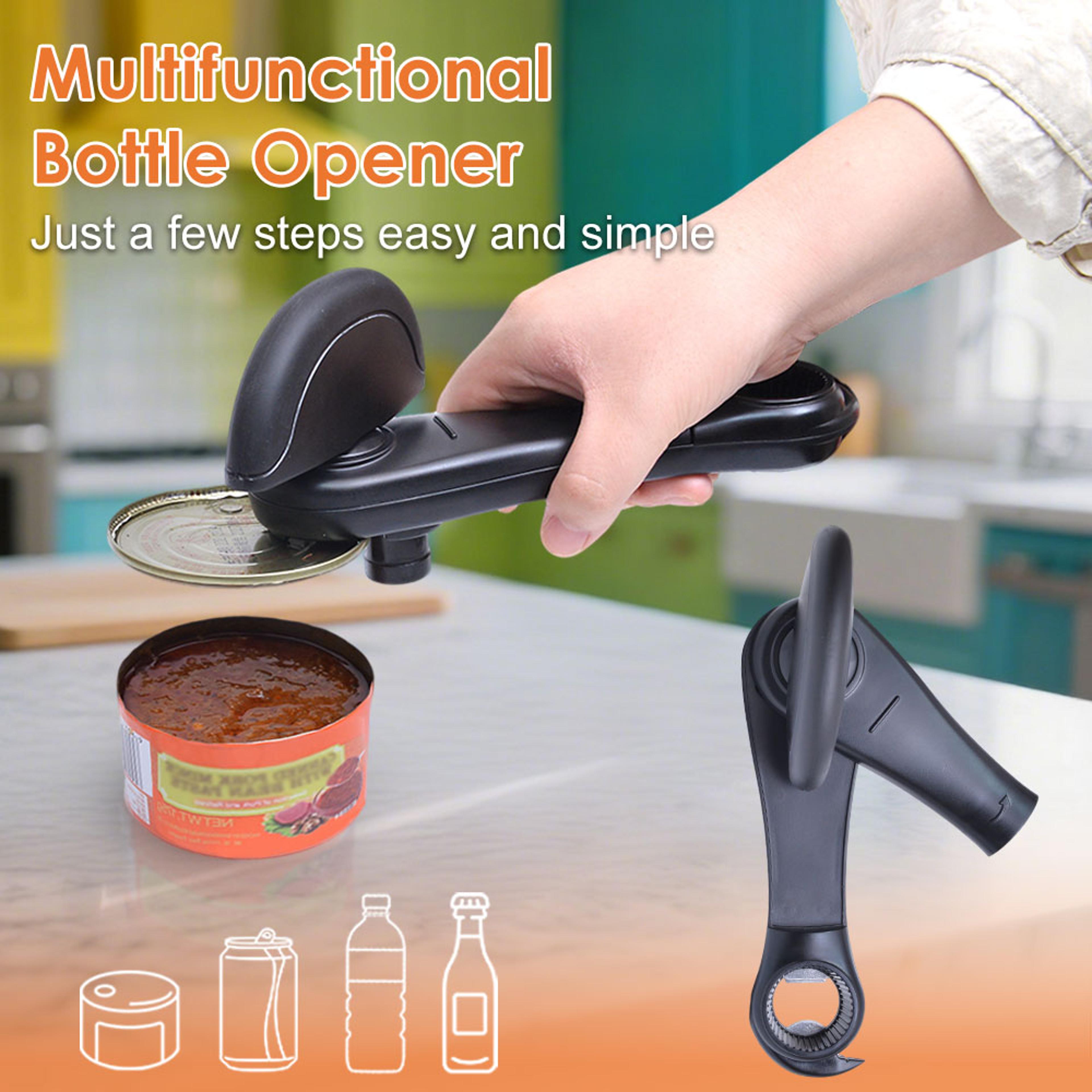 safety can opener easy grip manual side cut kitchen tool