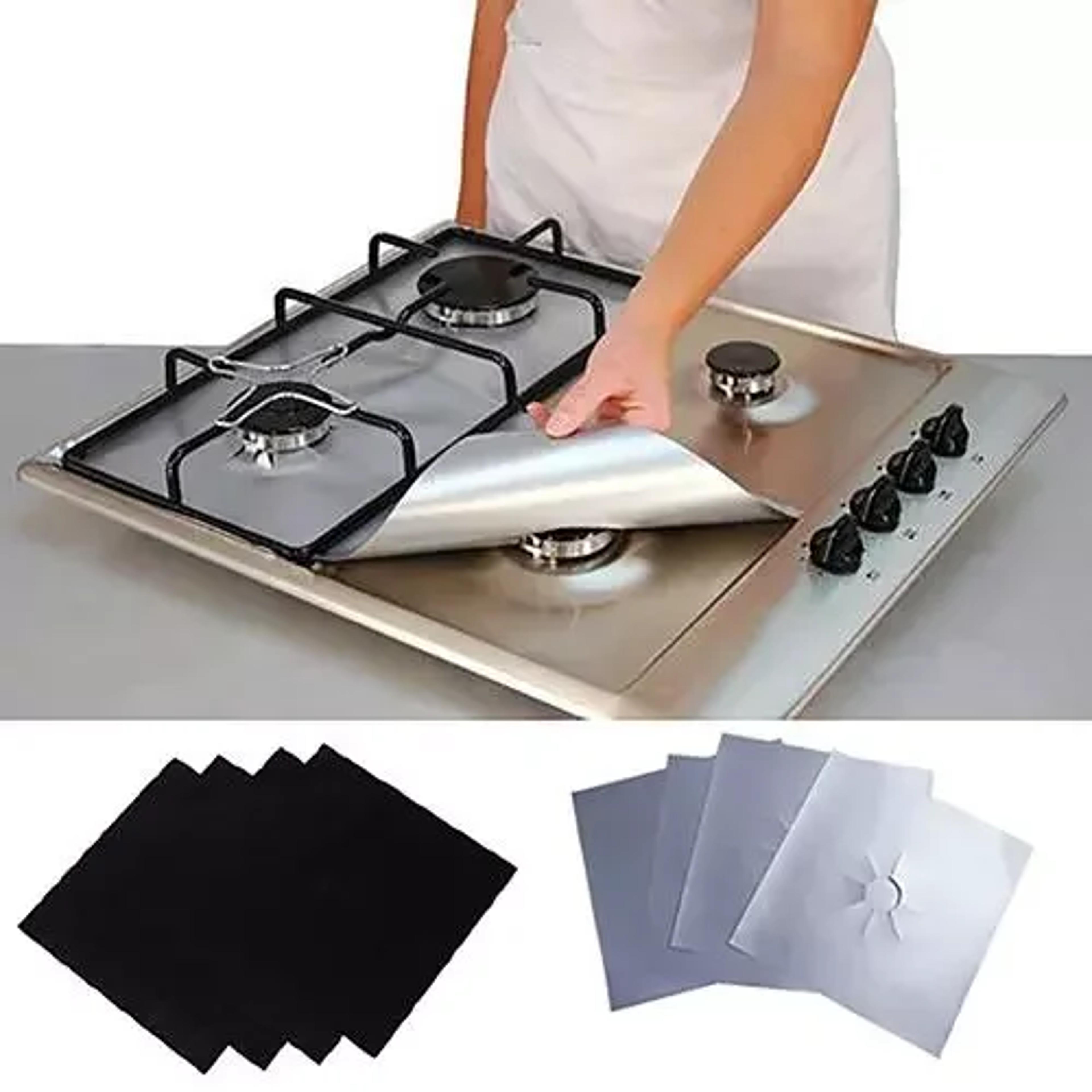 reusable gas stove protector liners easy clean foil burner covers