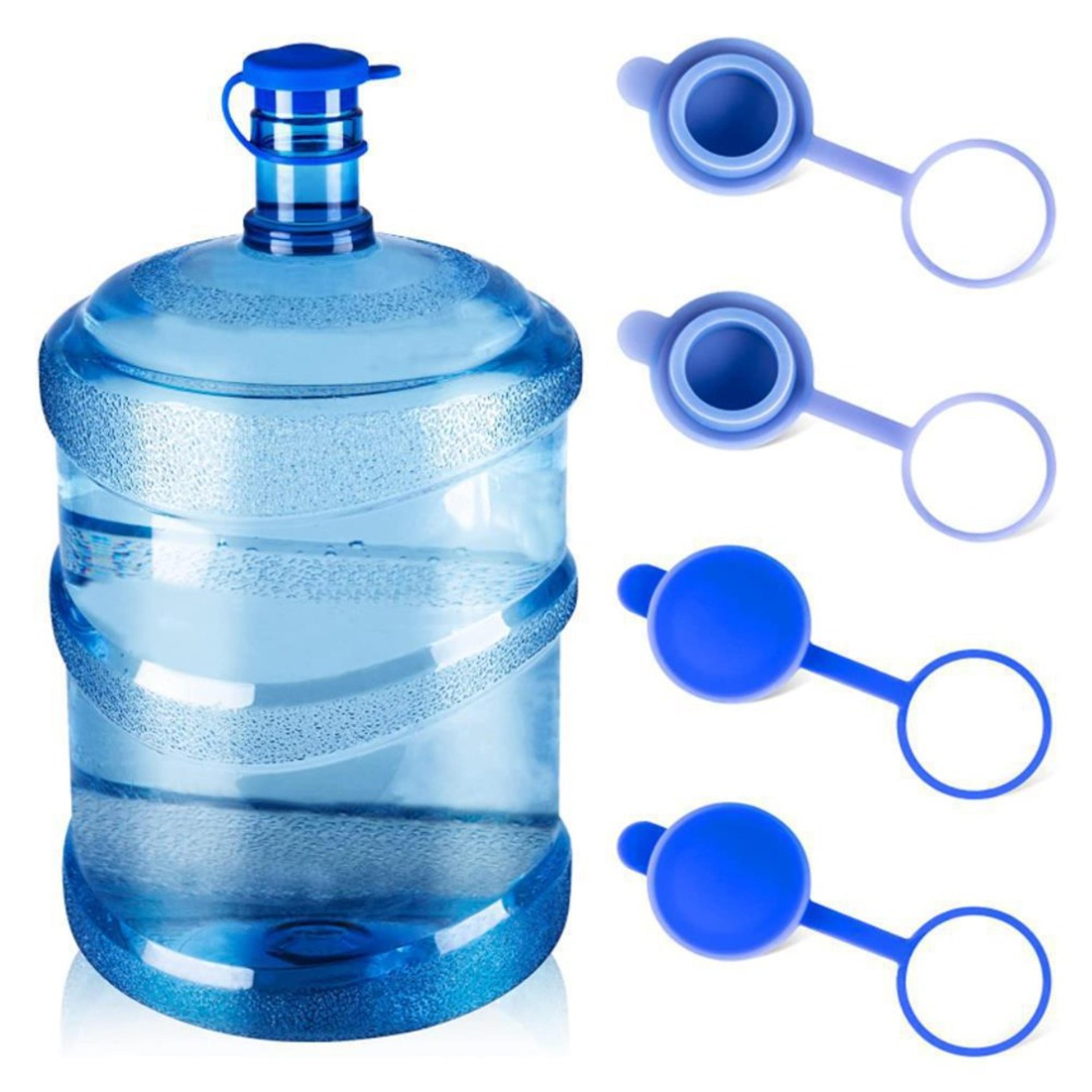 reusable silicone water jug caps non spill bottle covers
