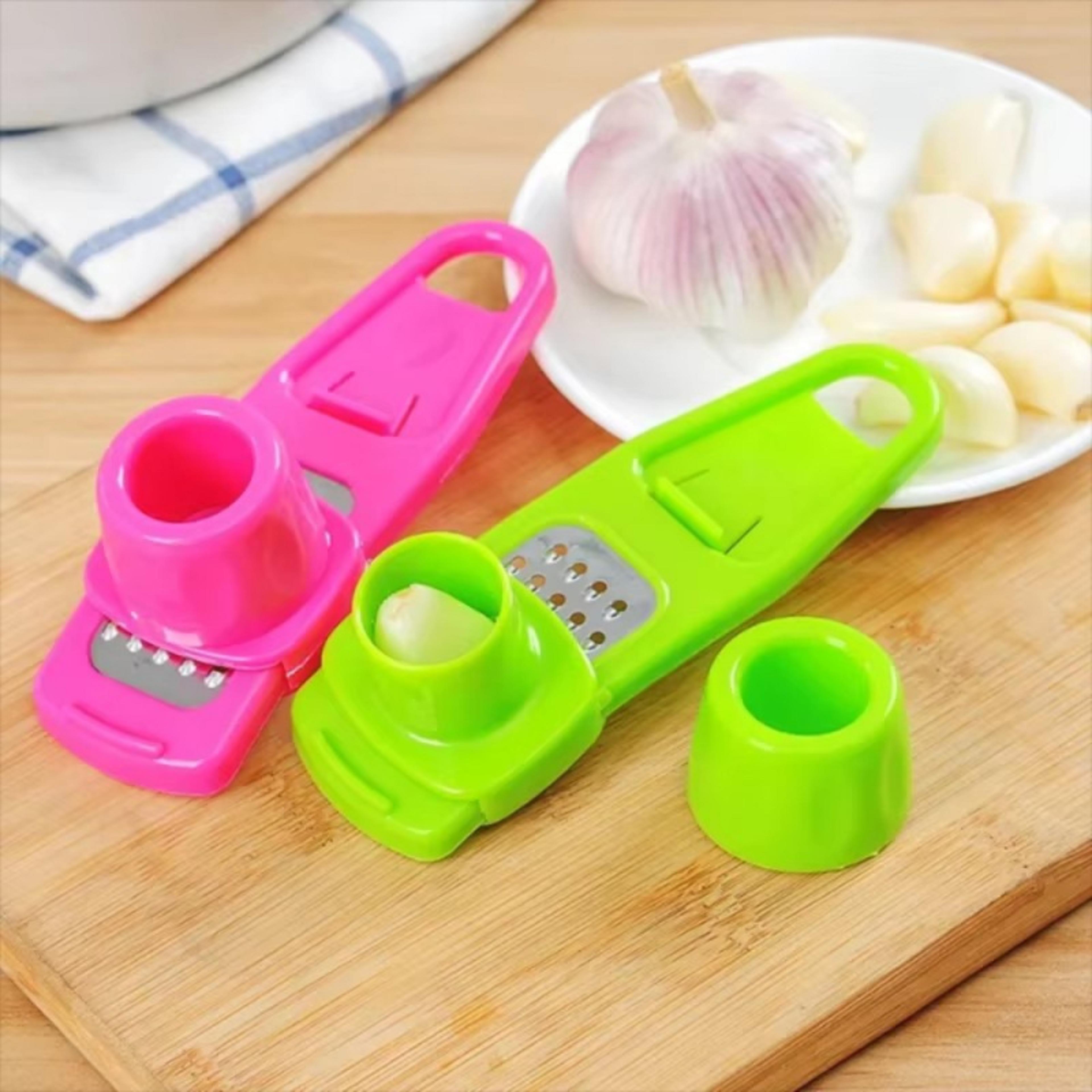 manual garlic press and ginger grater with peeler kitchen tool