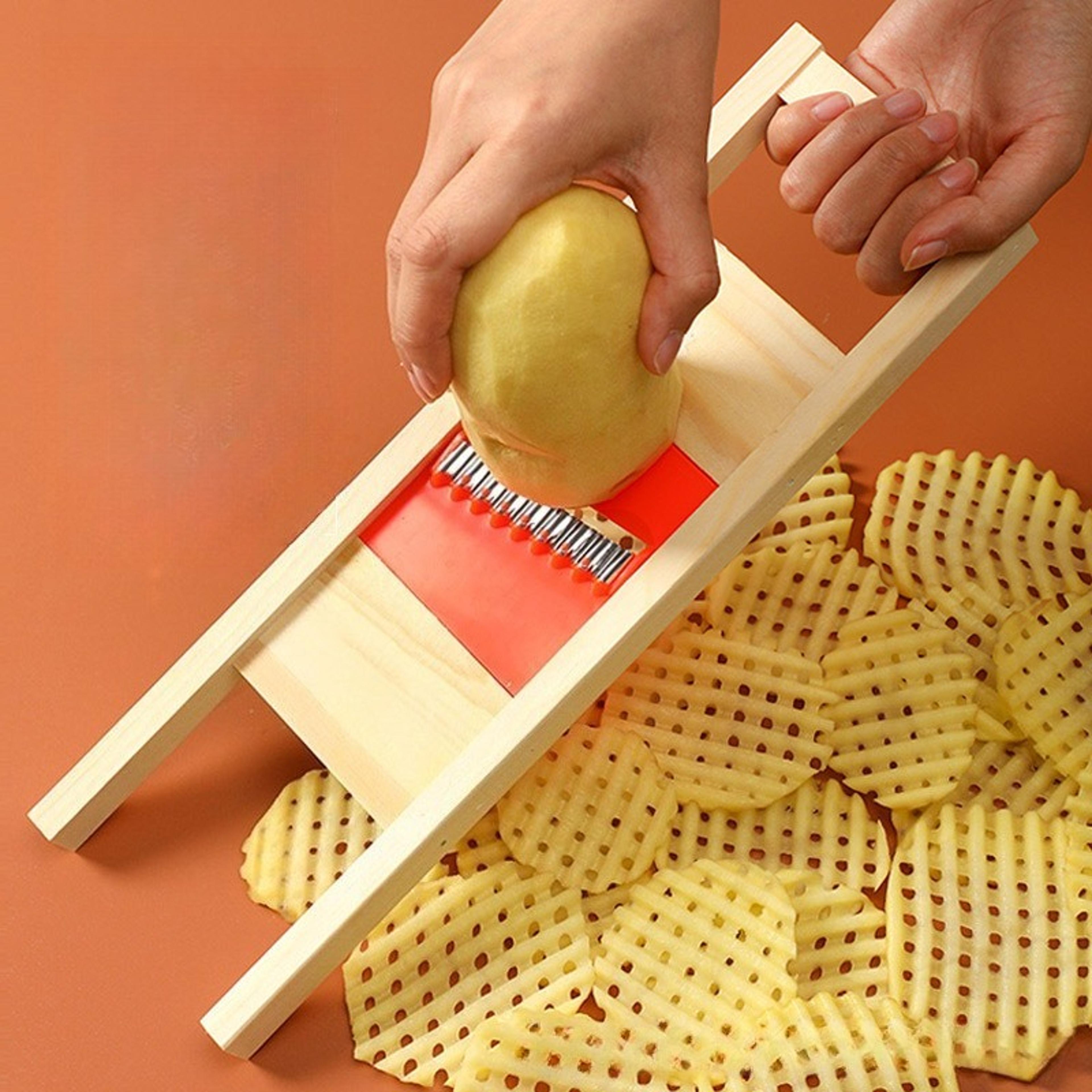 potato slicer crinkle cutter wave vegetable slicer for fries and garnishes