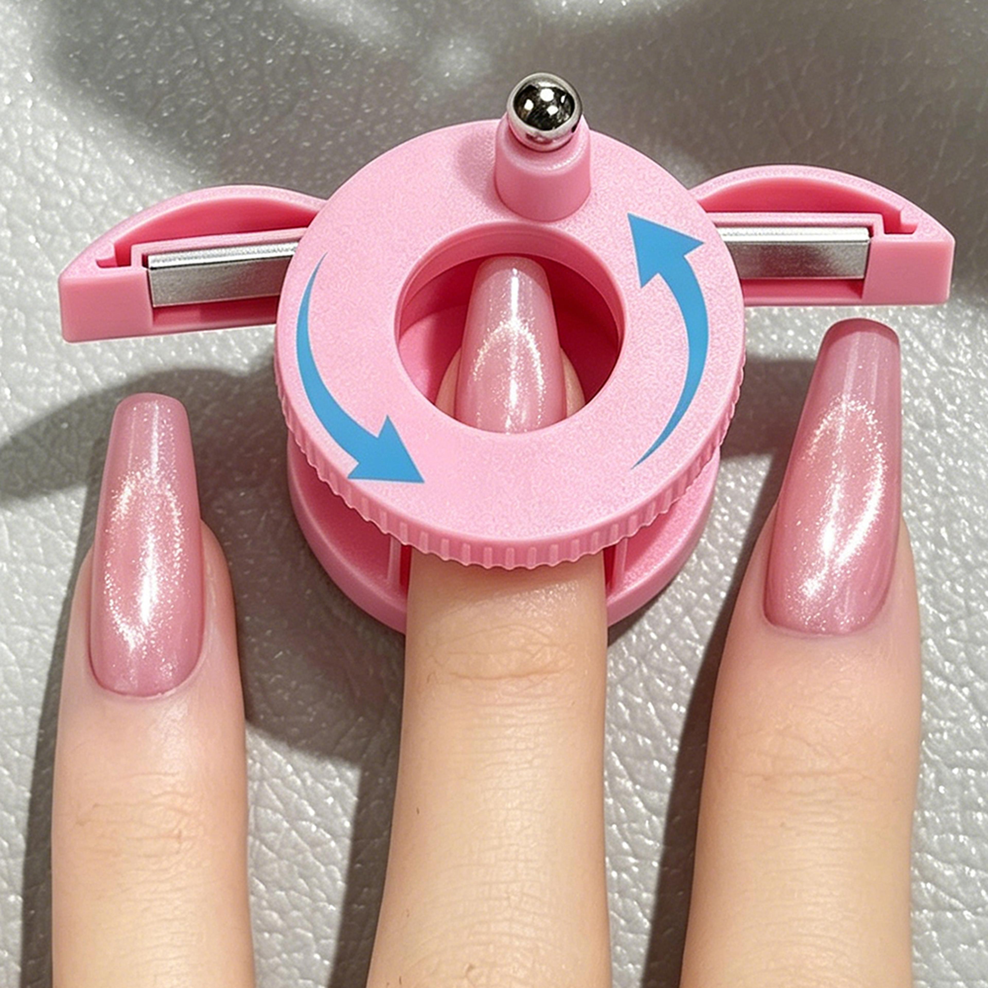 automatic spinning cat eye nail magnet for glass bead gel nail art