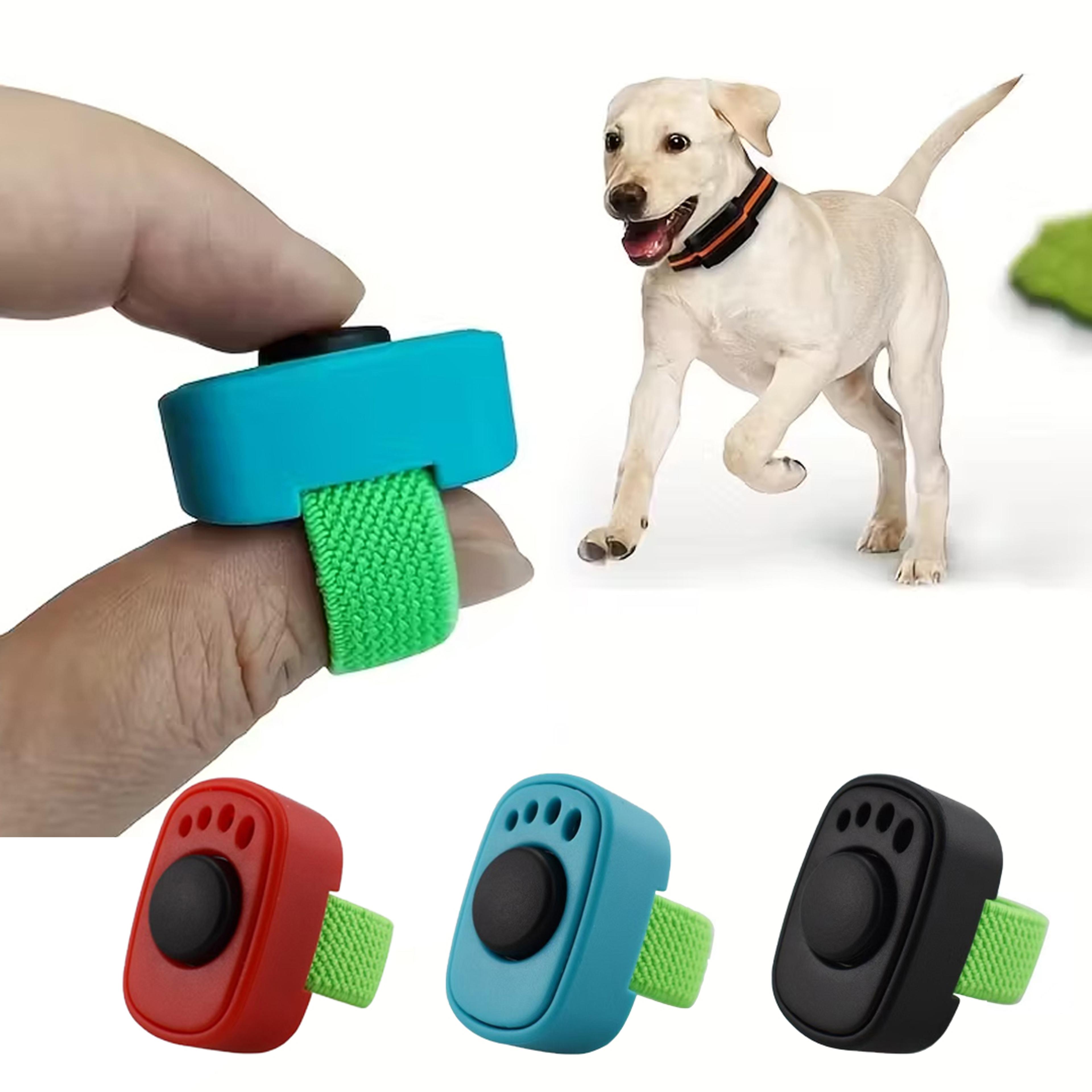 mini finger ring dog training clicker no battery pet trainer