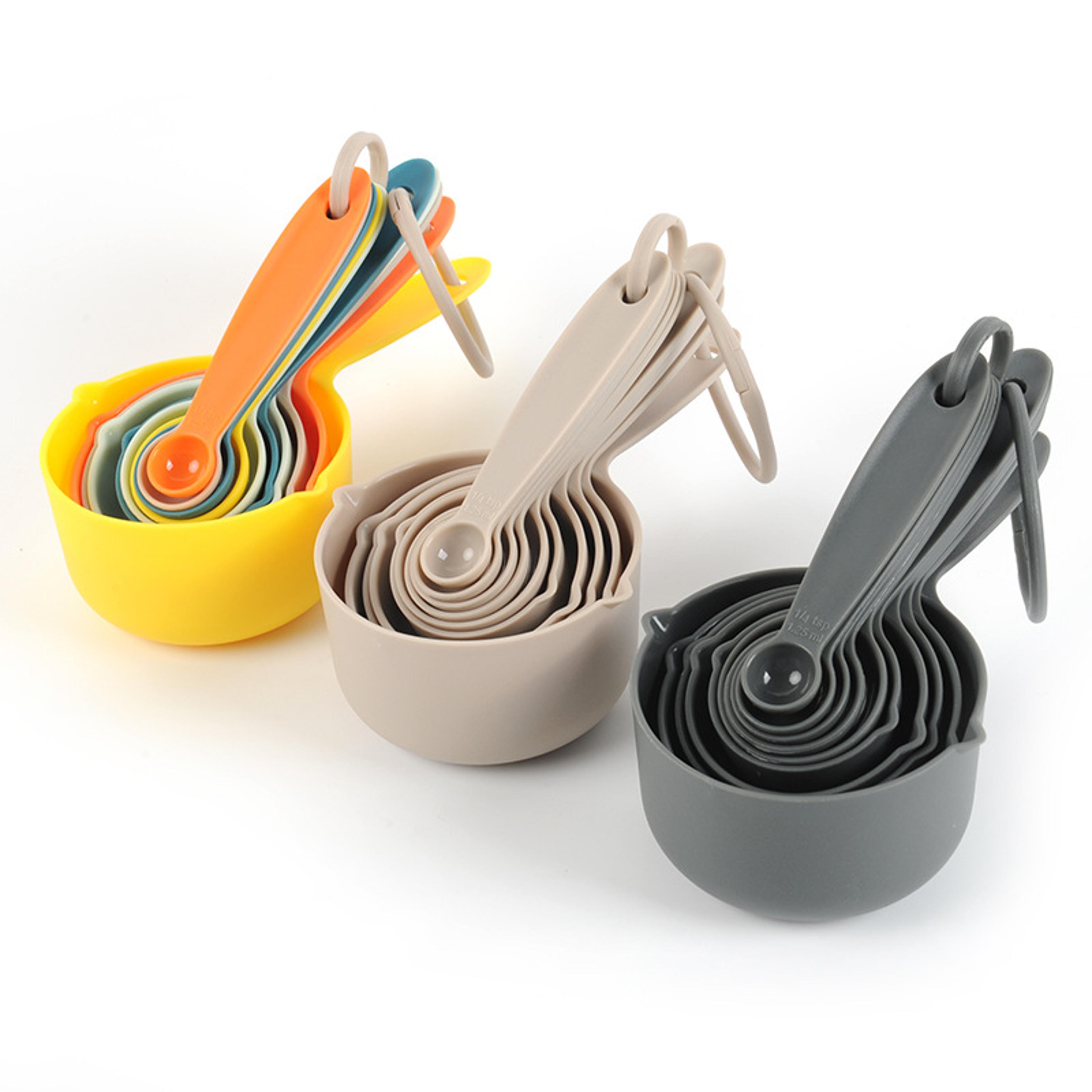 measuring spoons set for baking coffee and cooking