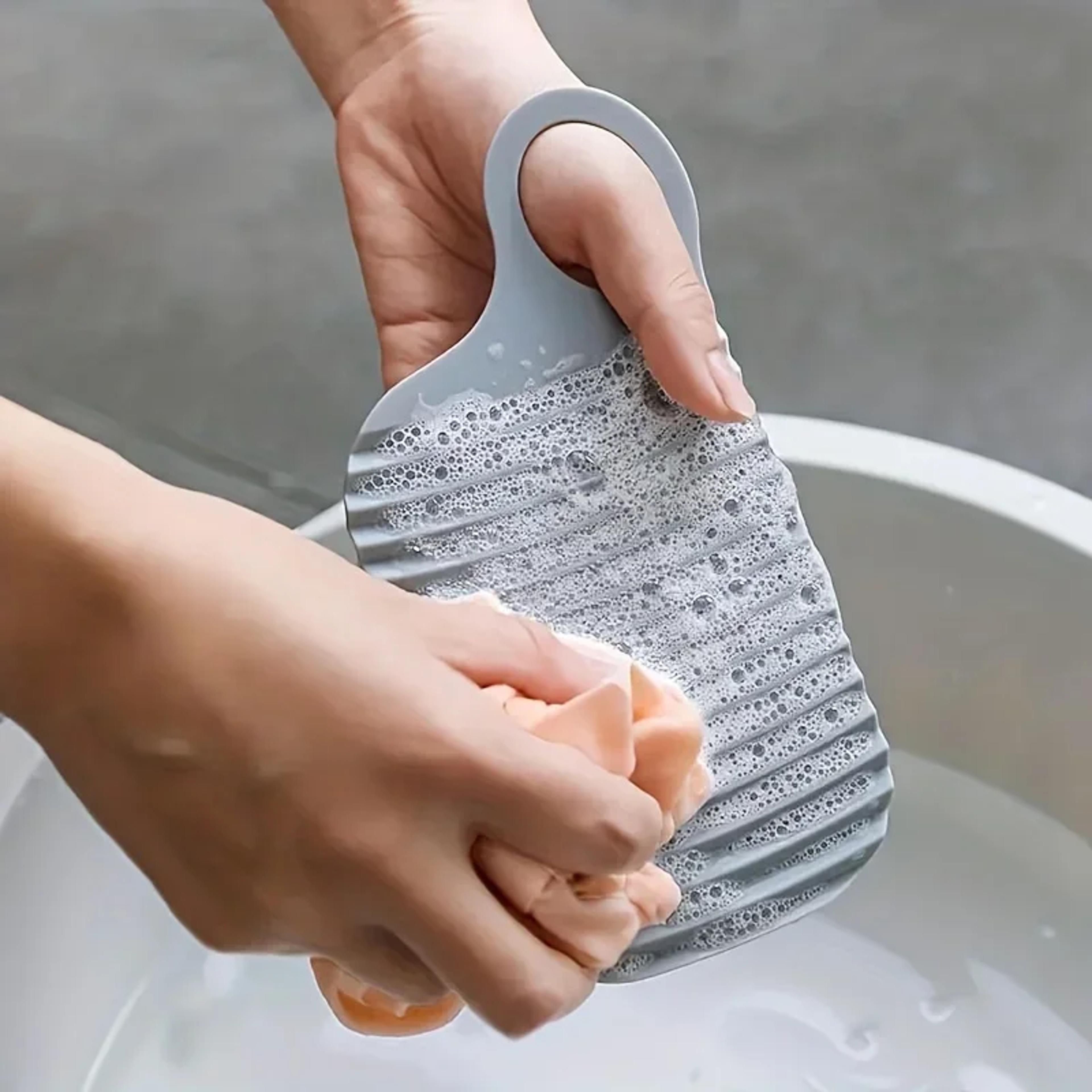 portable mini laundry board foldable non slip hand wash scrubboard