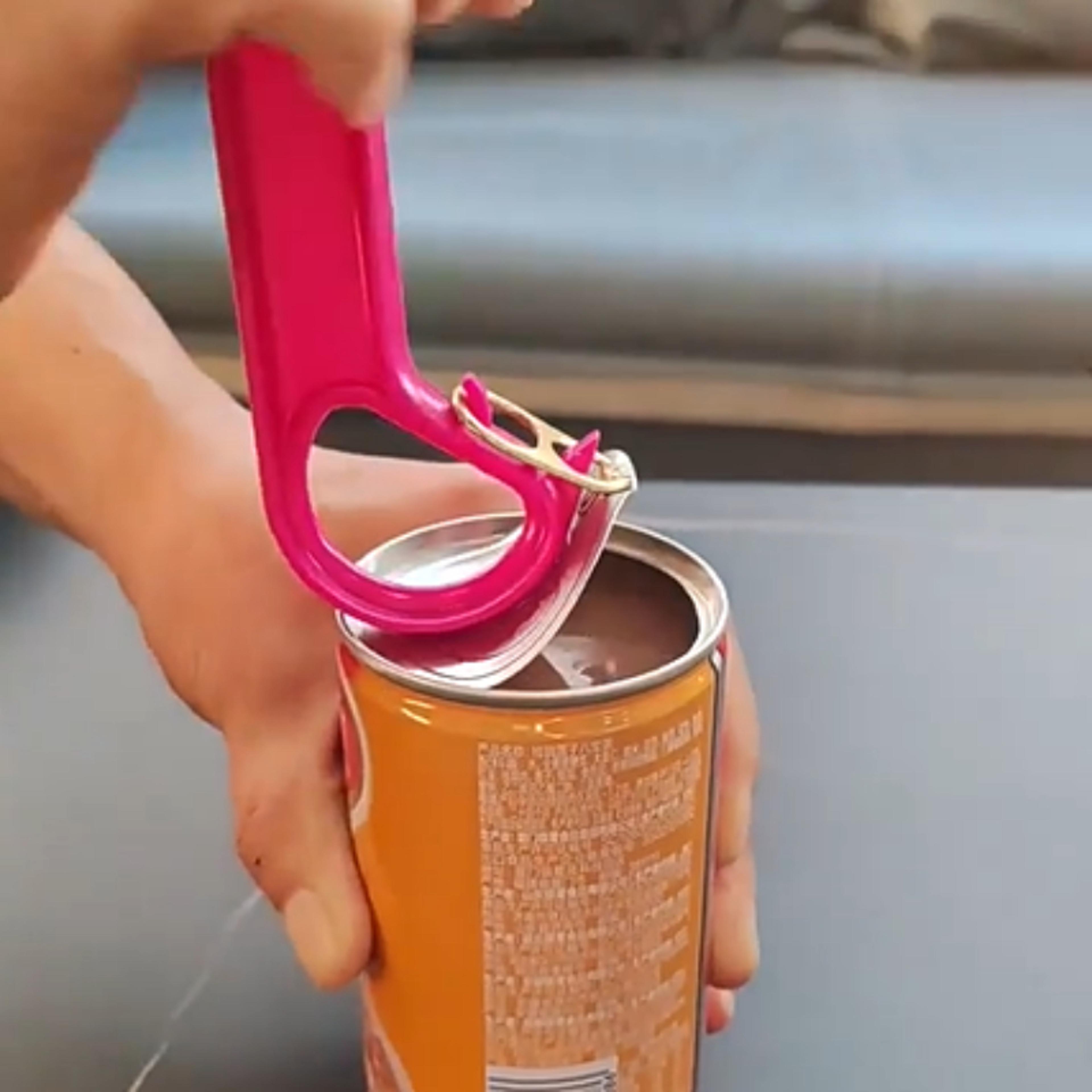 pull tab can opener nail saver tool for soda and food cans