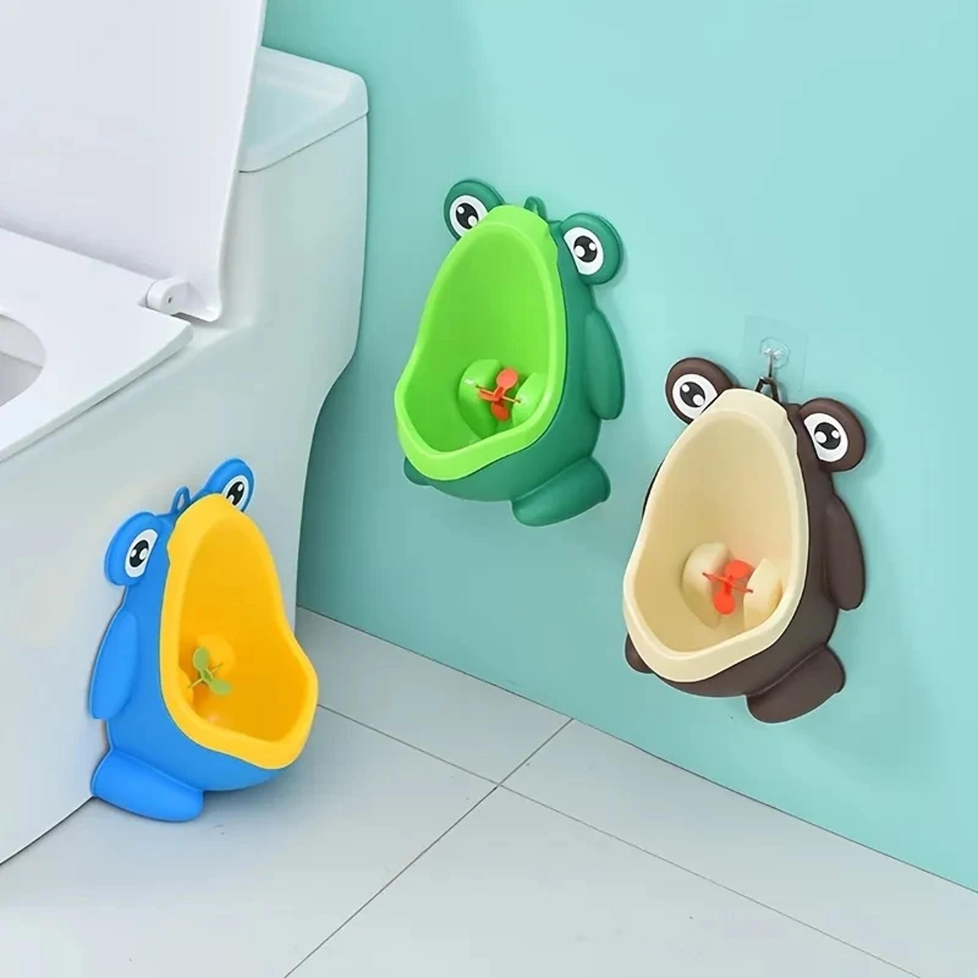 cute frog urinal for boys potty training with fun aiming target
