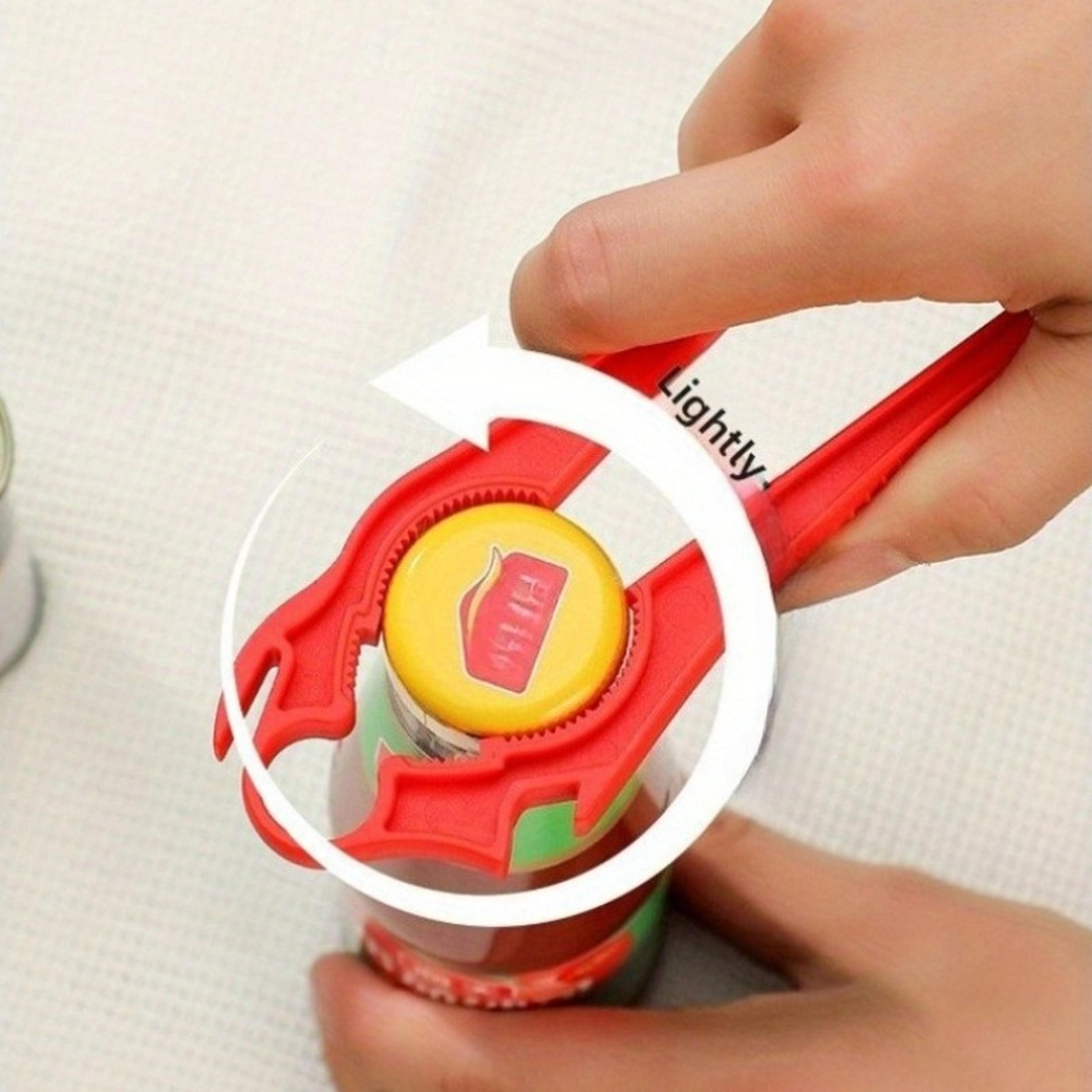 bottle opener and manual can opener with ergonomic handle