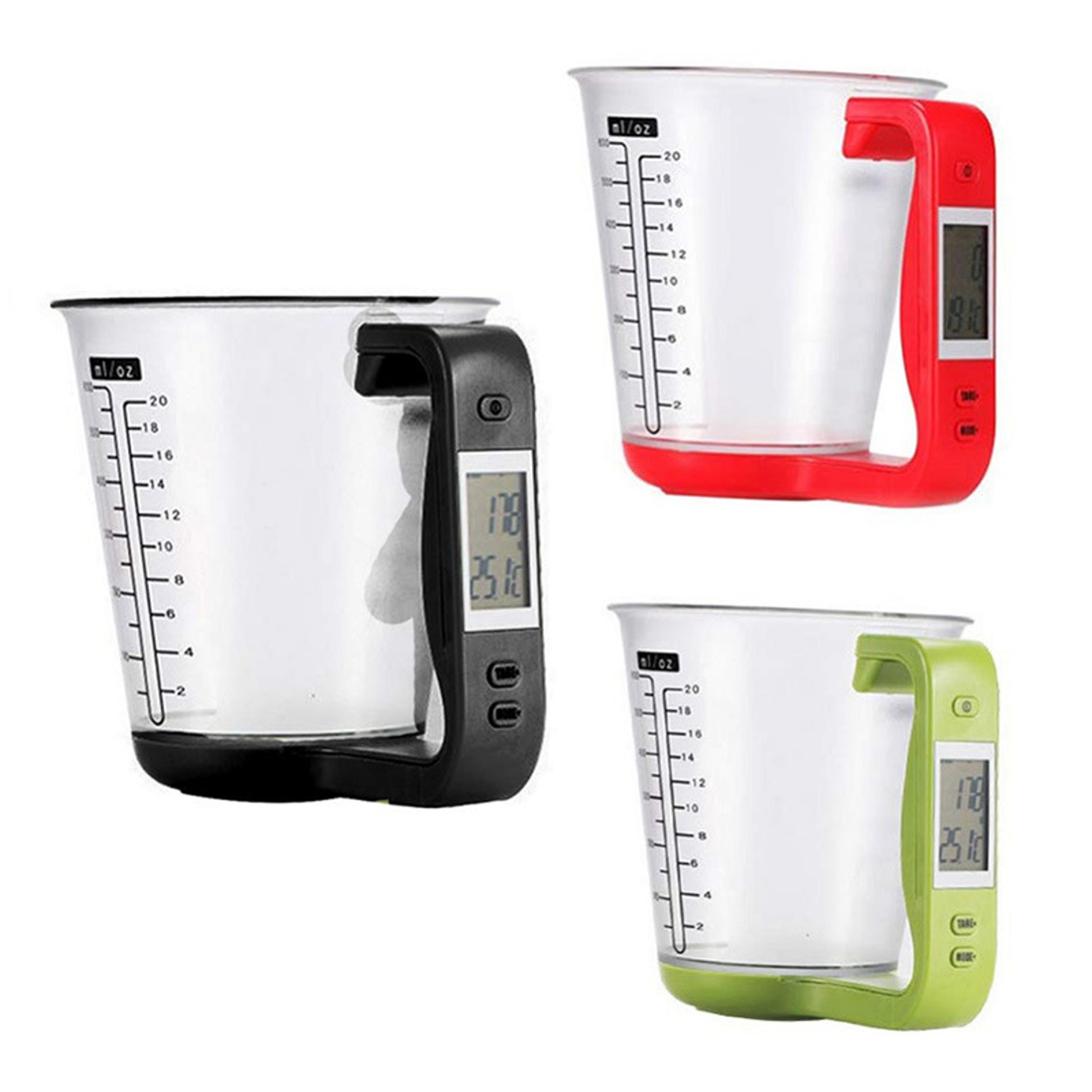 digital measuring cup with electronic kitchen scale for baking milk powder and brewing