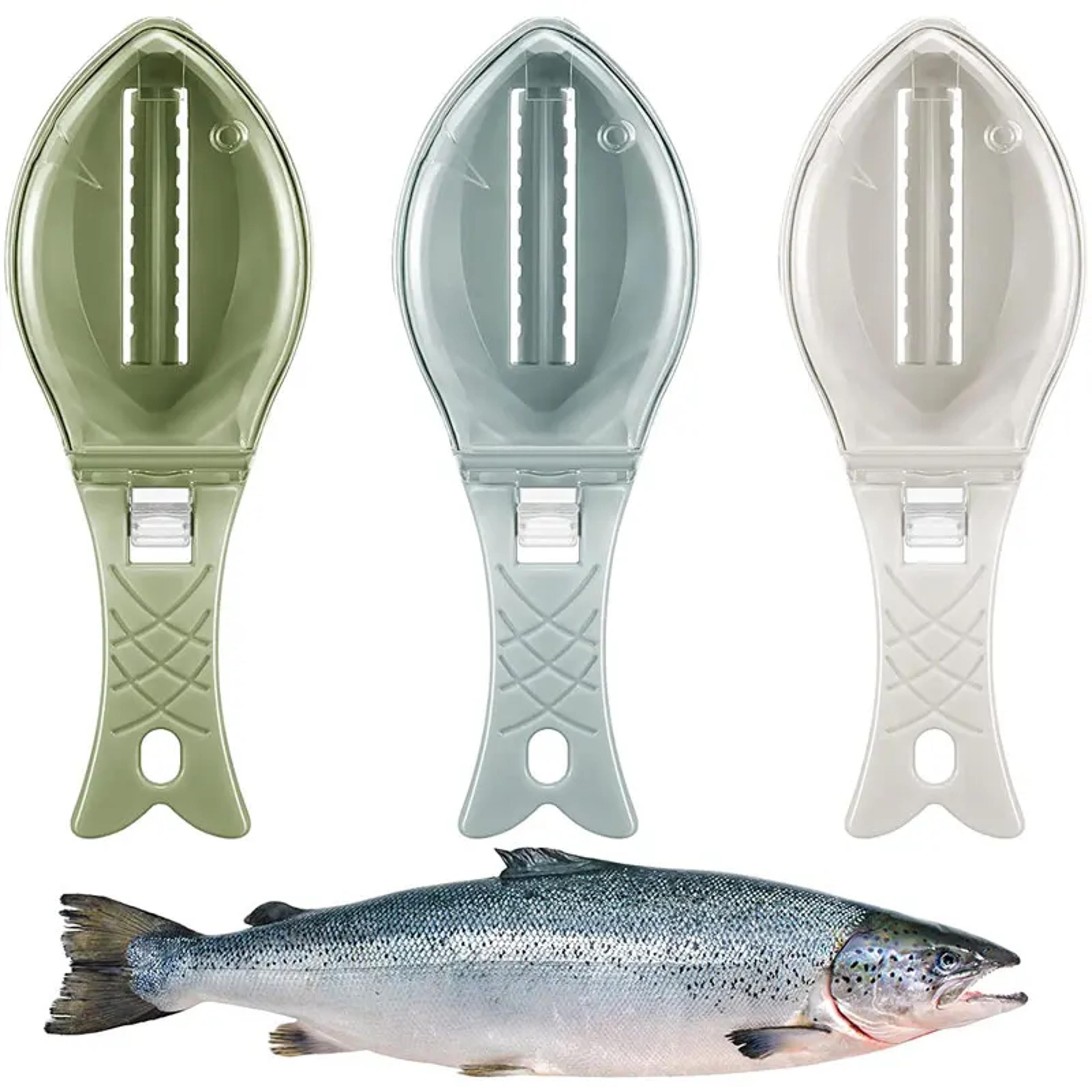 easy grip fish scale remover brush stainless steel fish scraper for fast seafood cleaning