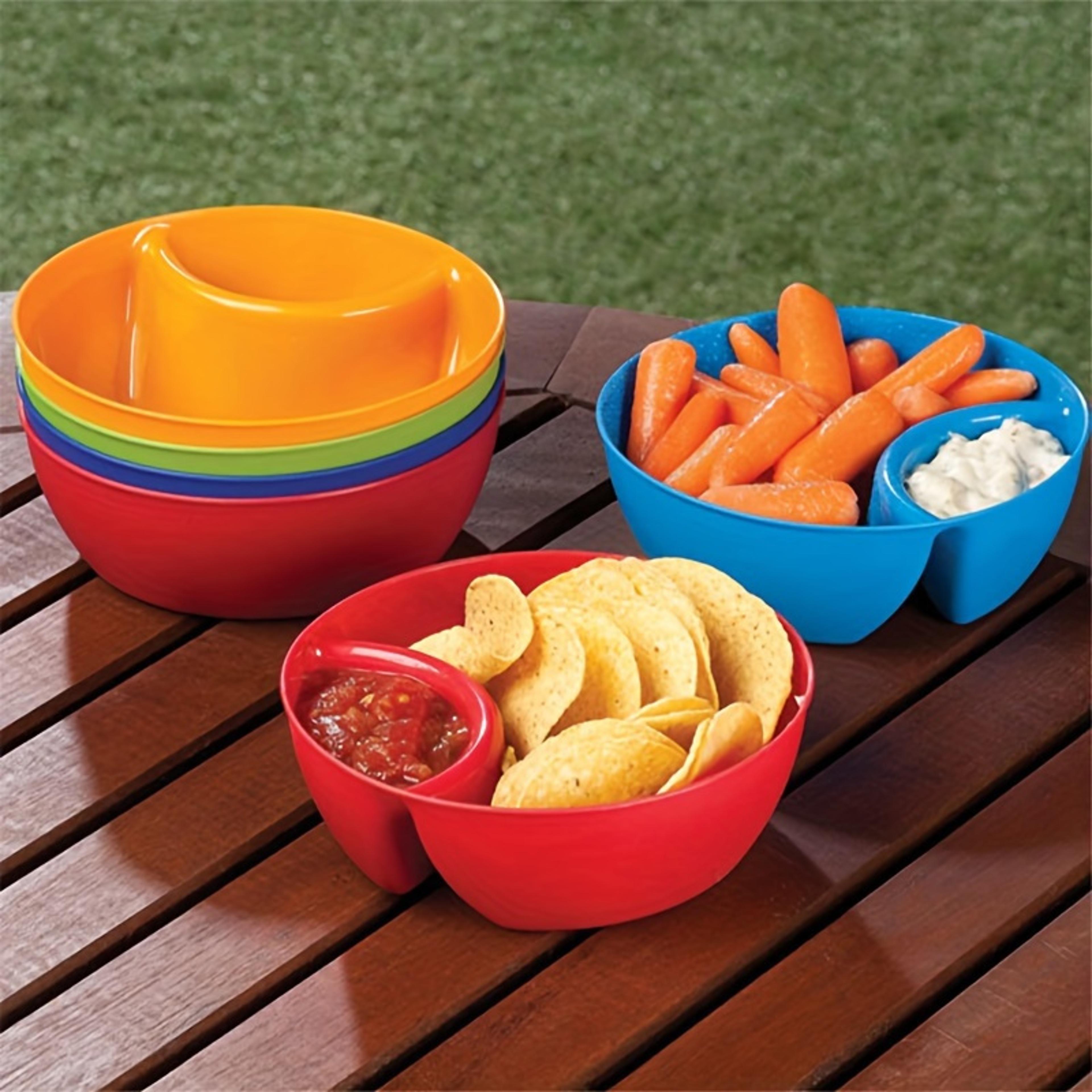 unbreakable french fries bowl with sauce cup for snacks and chips