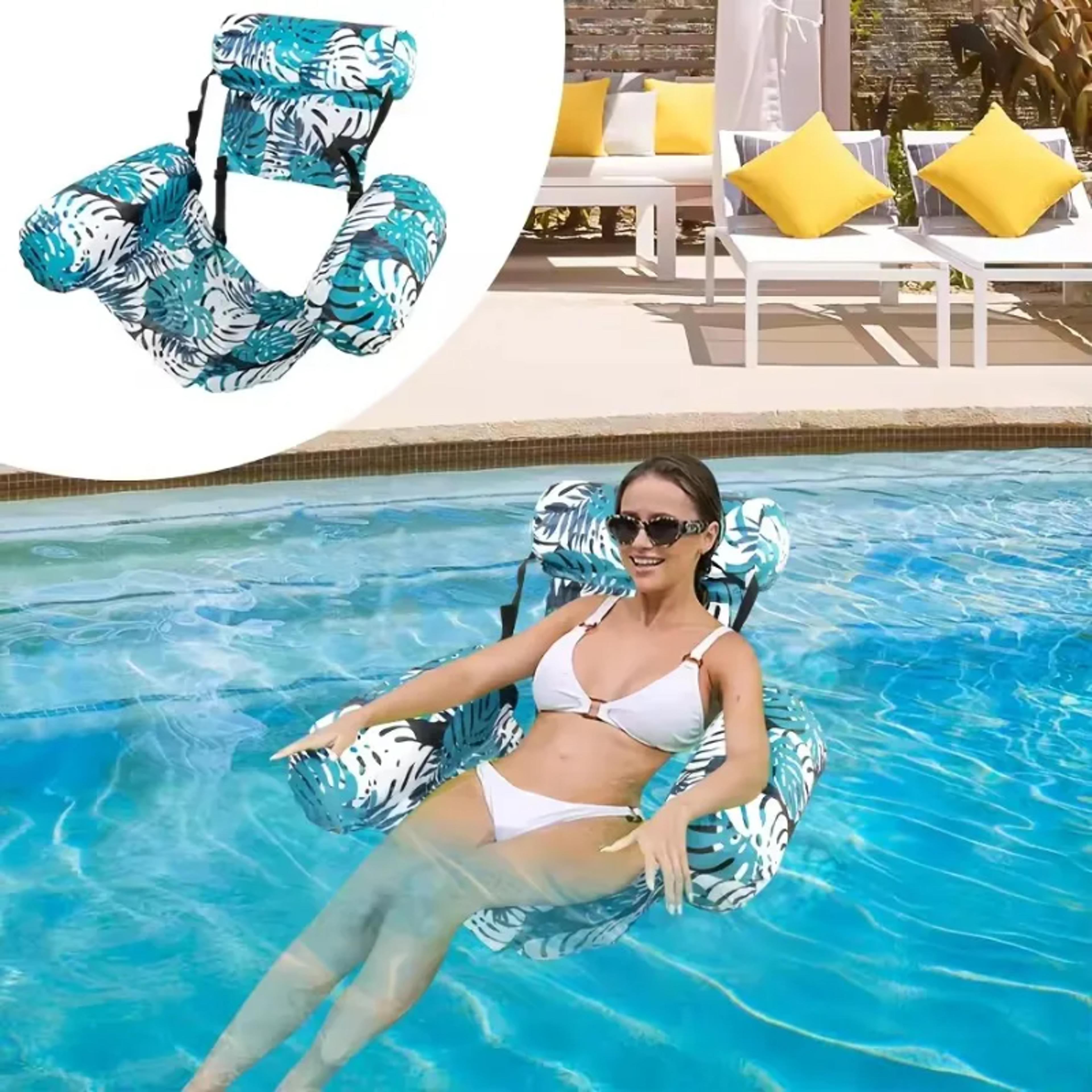 leaf shaped inflatable pool float lounge raft for summer relaxation