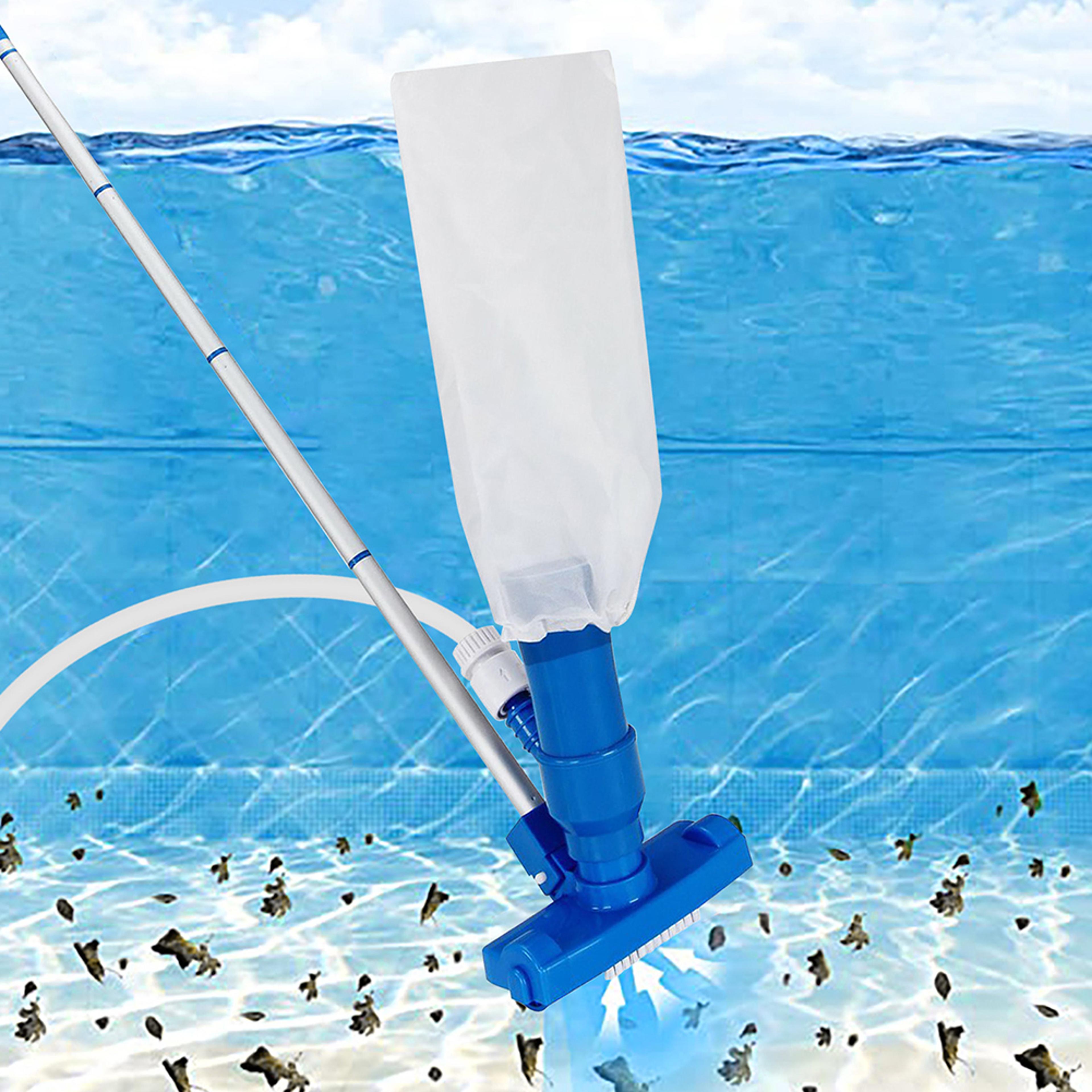 portable pool cleaning net brush with handle for above ground pools
