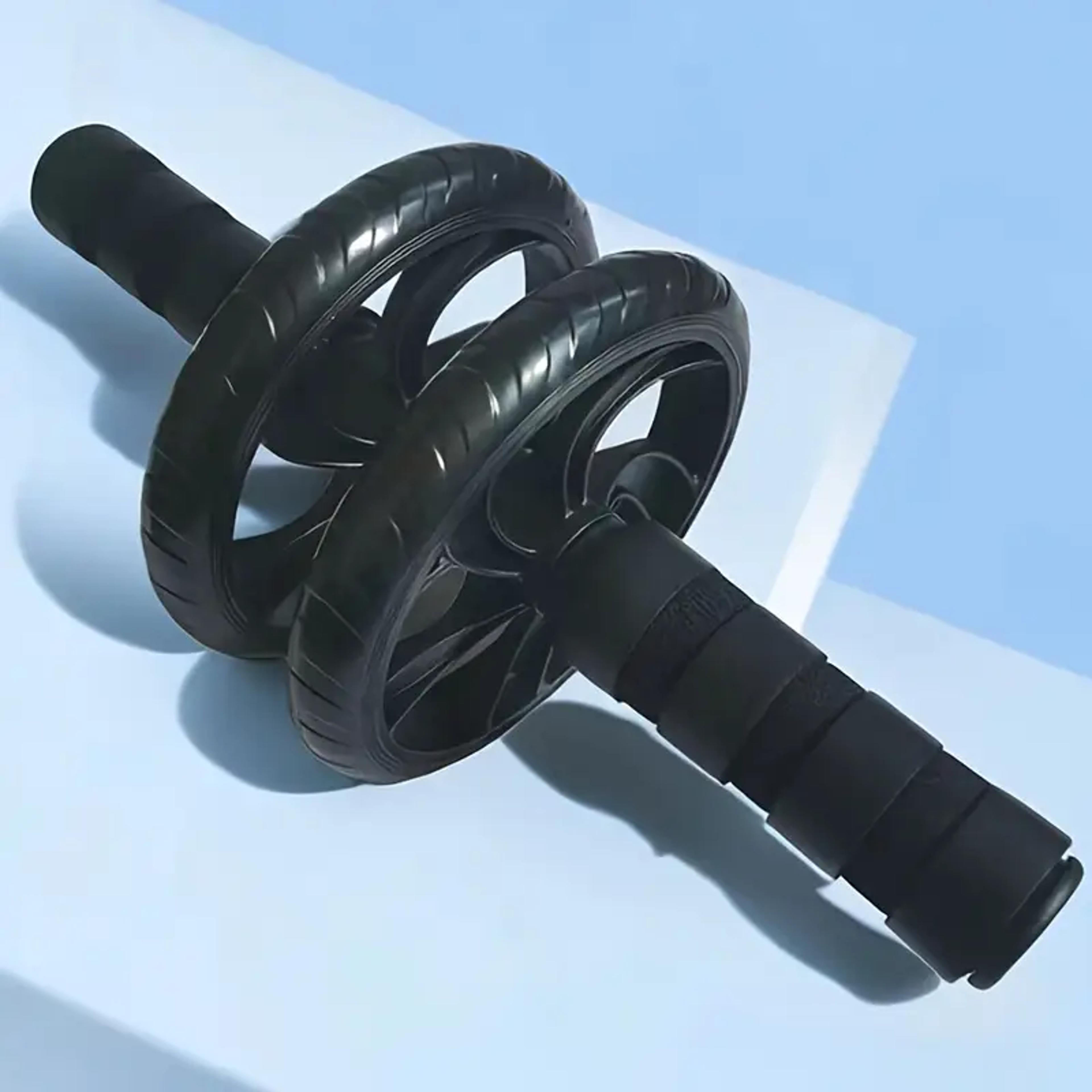 silent dual wheel ab roller for core strength training home fitness equipment