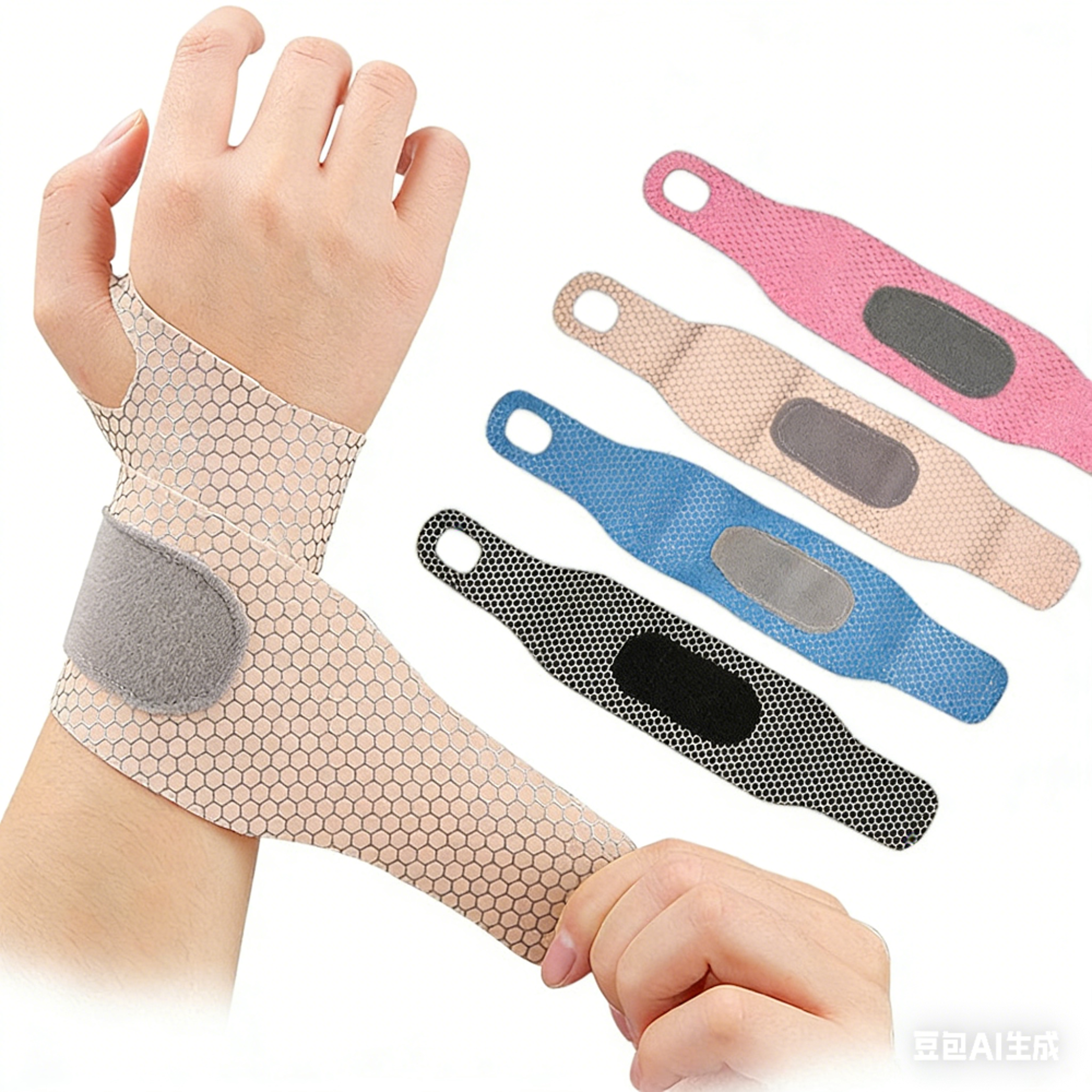 breathable wrist support brace compression wristband for fitness tennis and badminton