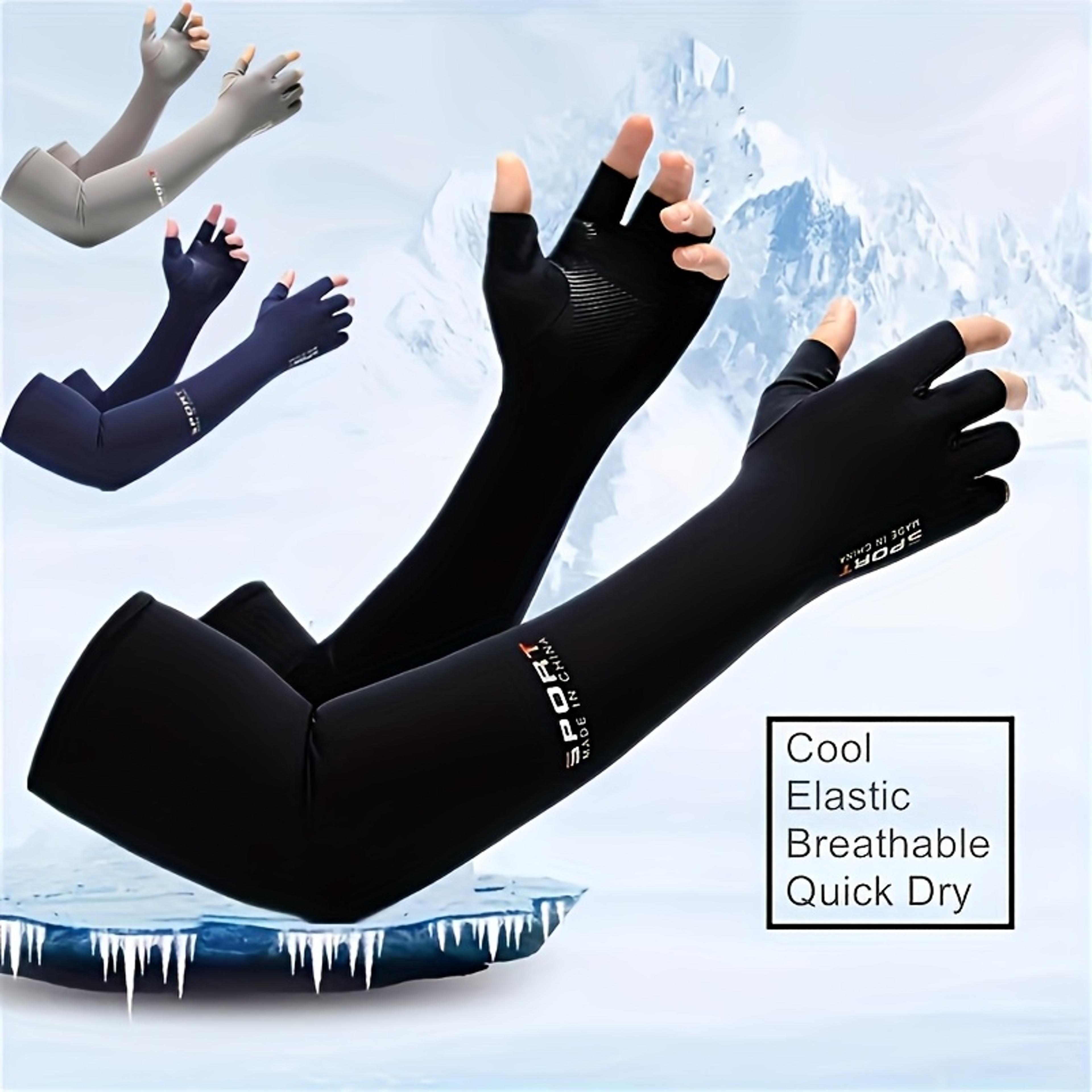 uv protection cycling arm sleeves breathable quick drying anti slip sport arm covers