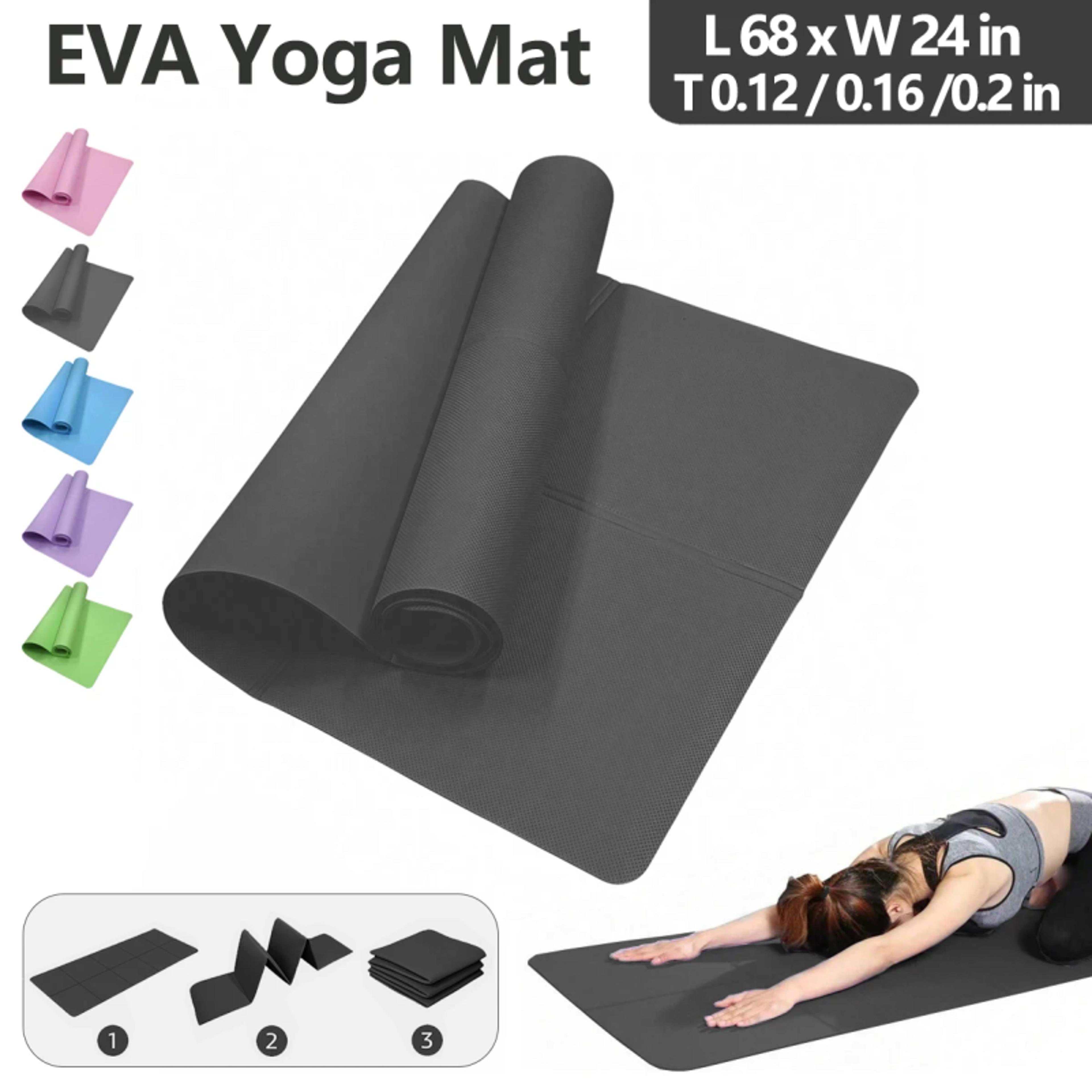 foldable yoga mat portable travel yoga mat eco friendly eva exercise mat for pilates fitness workouts