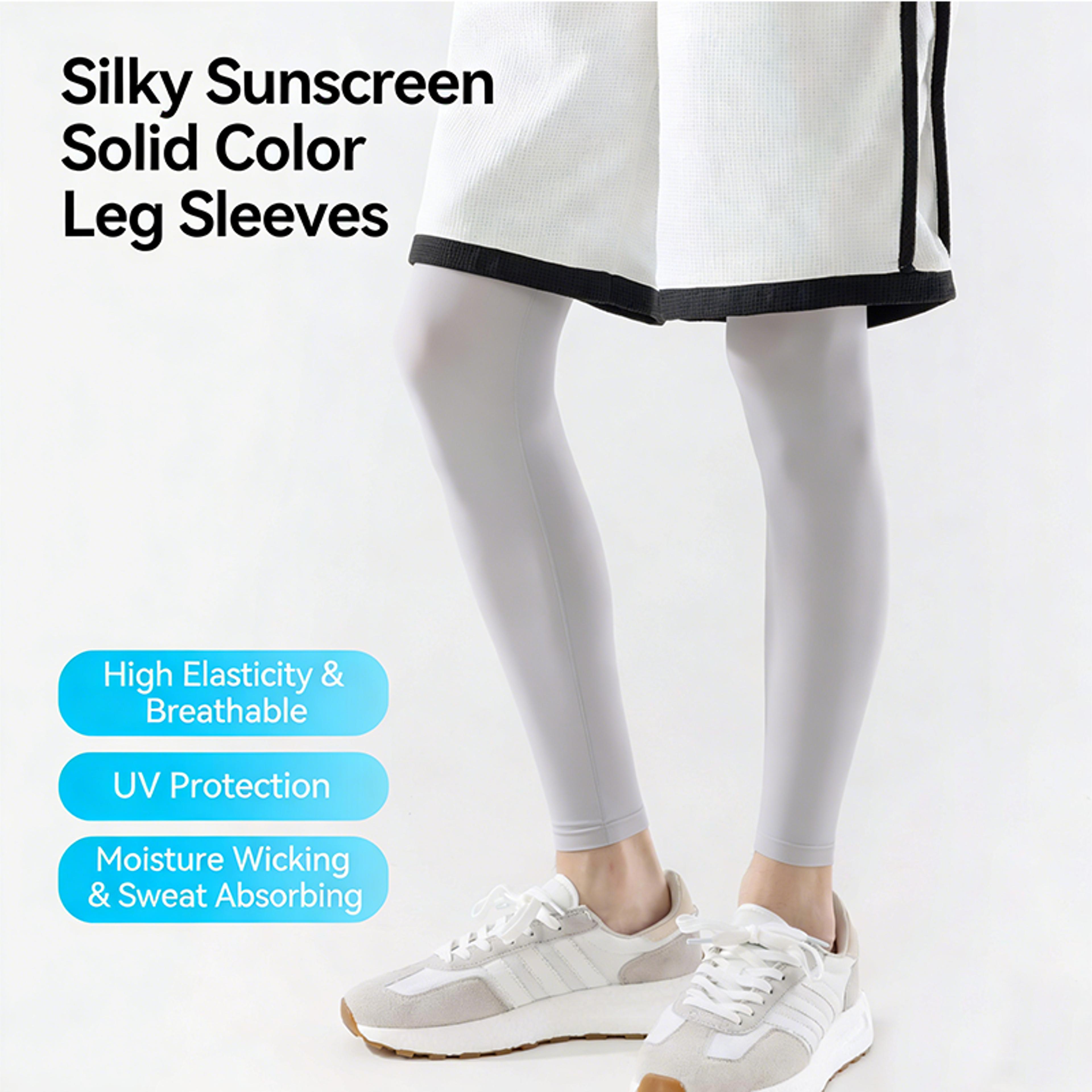 uv protection leg sleeves for running cycling basketball sun protection