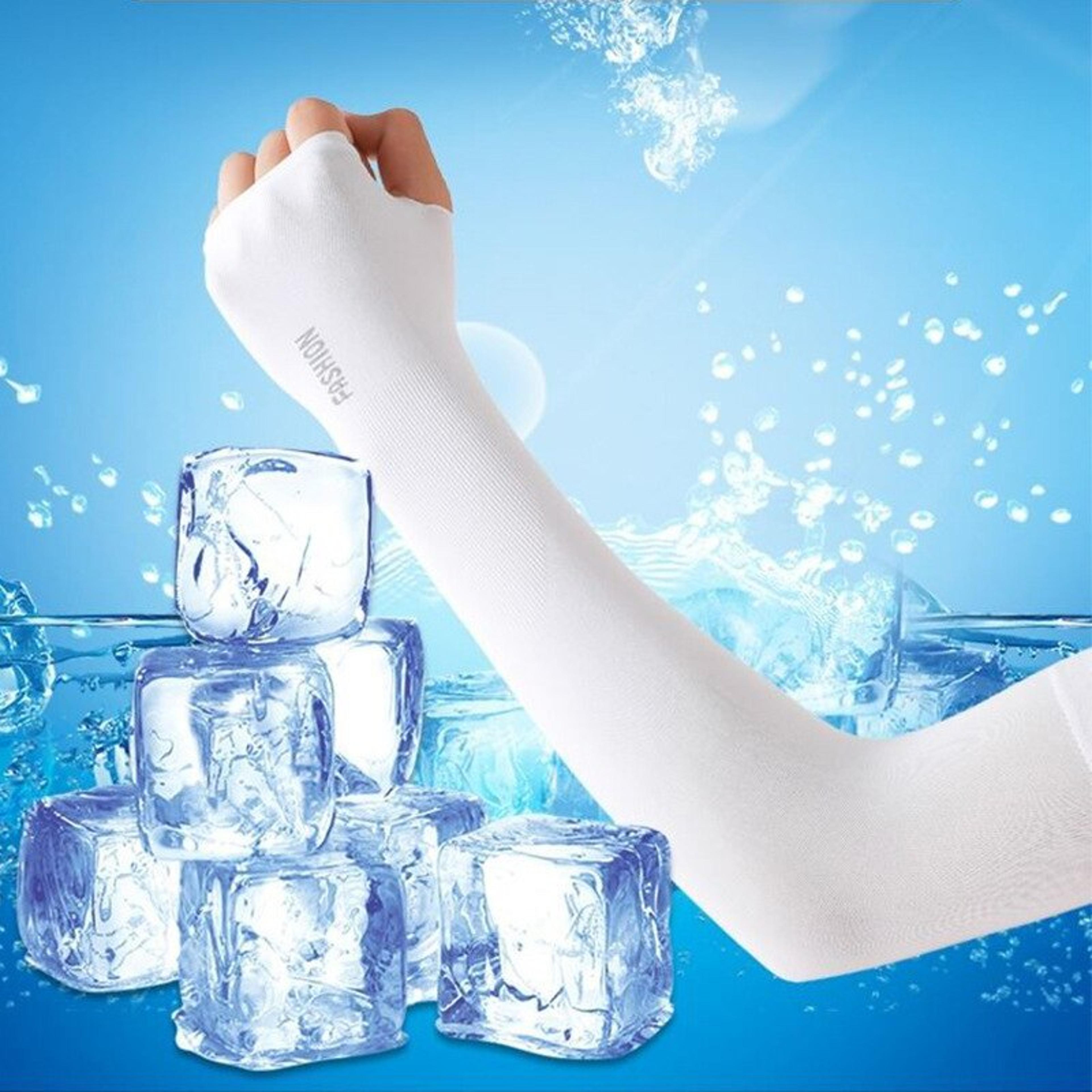 cooling fingerless uv protection sleeves for outdoor sports fishing riding