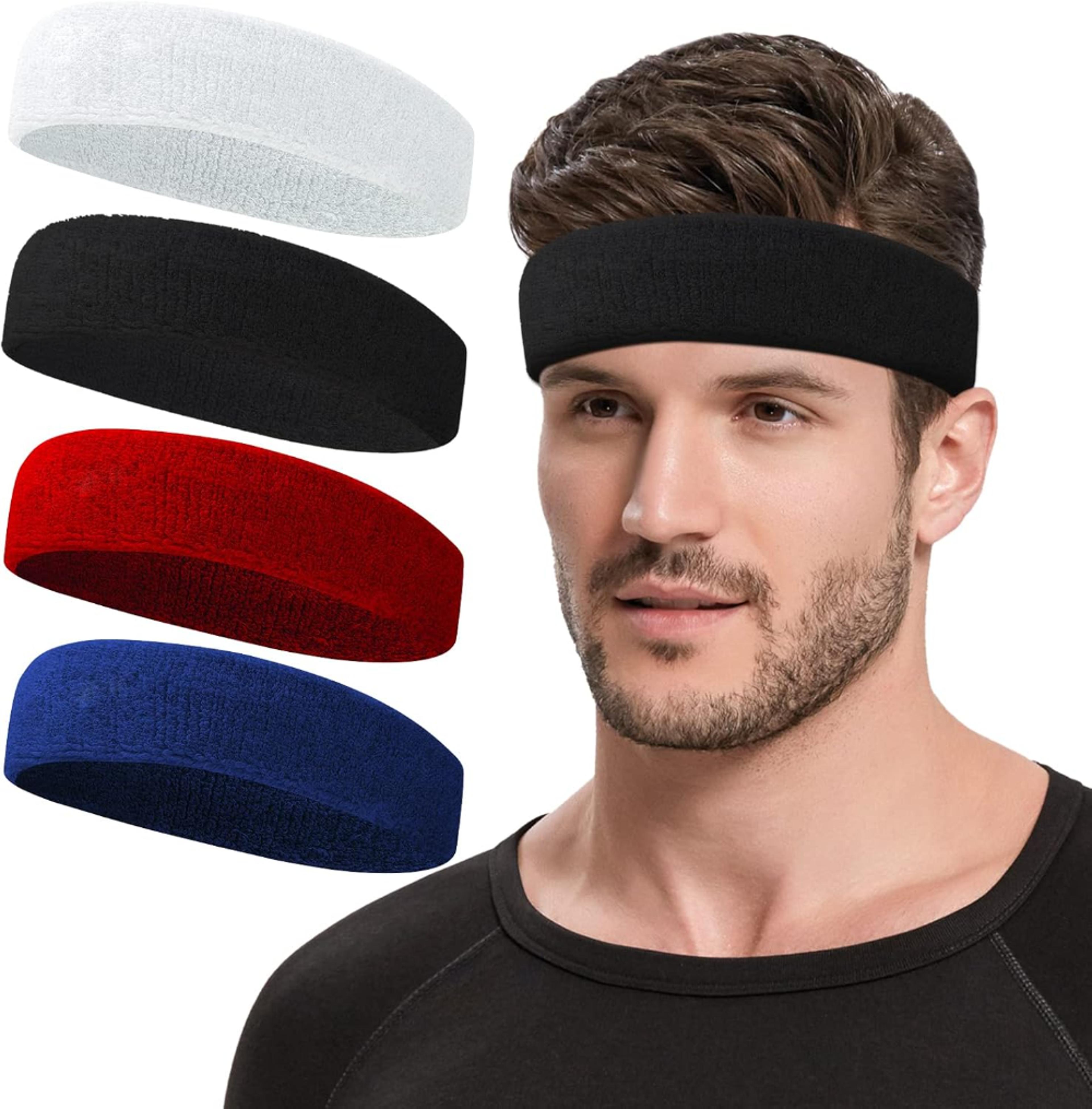 moisture wicking sports sweatband headband for running cycling yoga