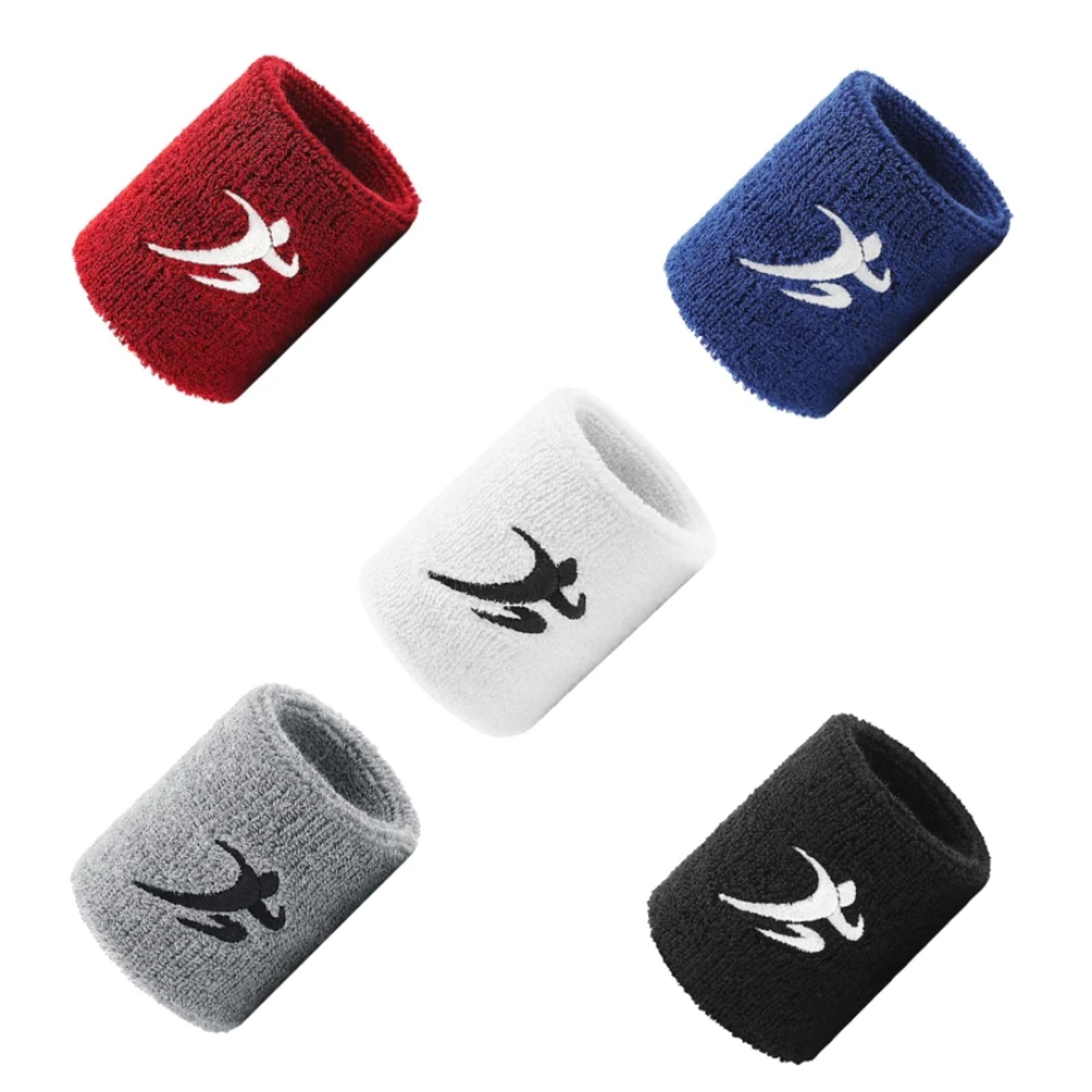 cotton workout wristbands sweatbands for gym sports running and fitness