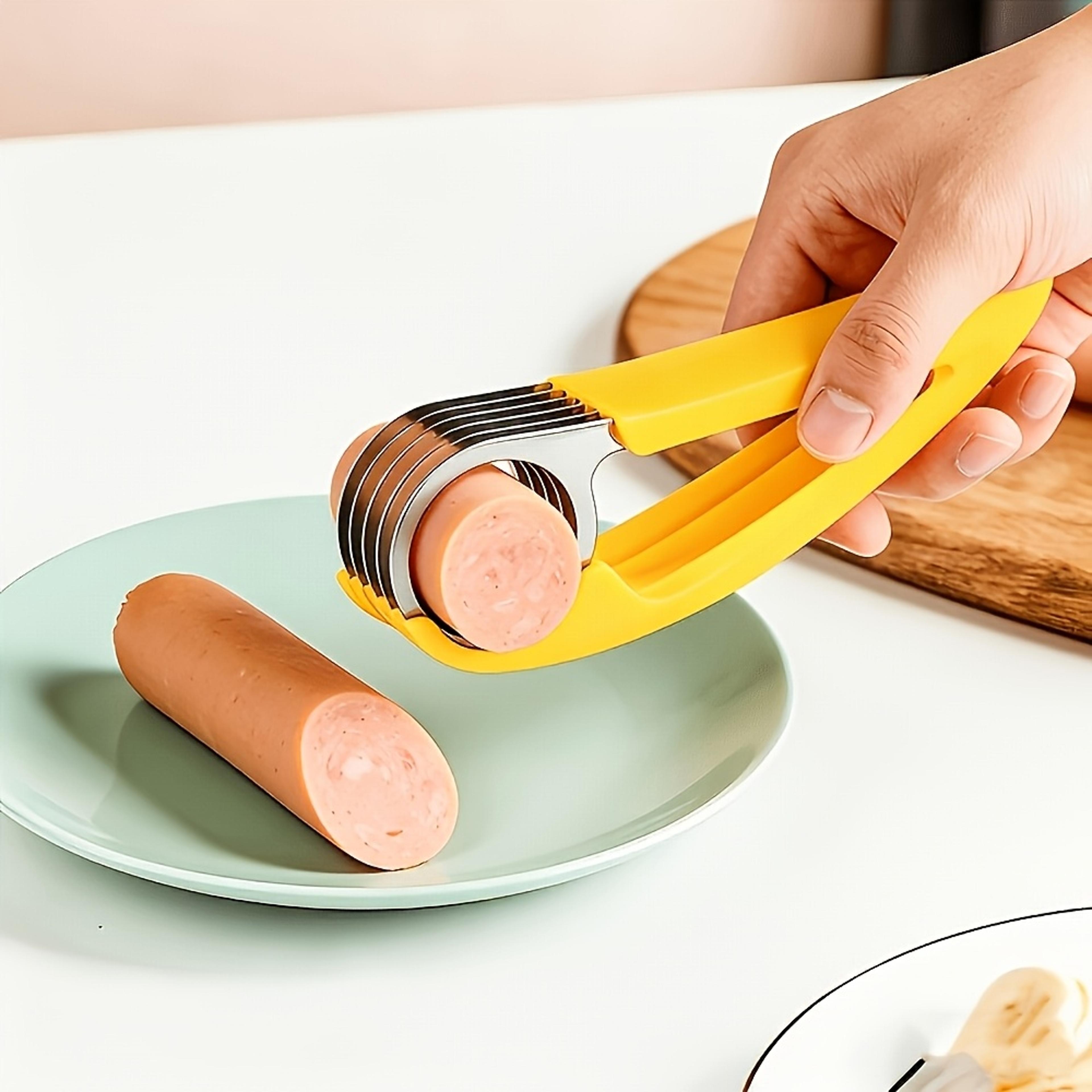quickslice banana and fruit slicer kitchen tool designed to cut soft fruits