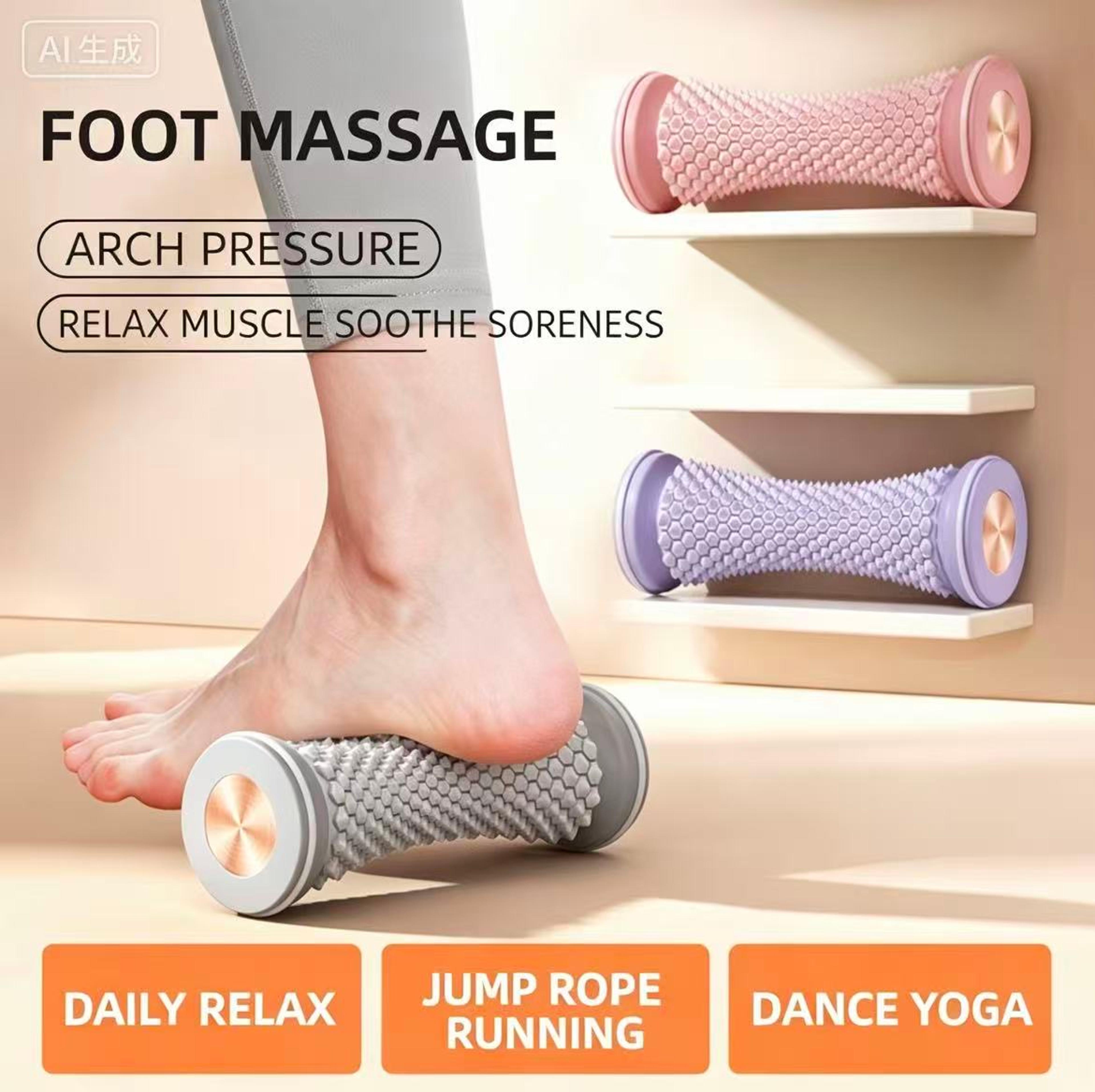 foot massager roller for plantar fascia relief and muscle relaxation