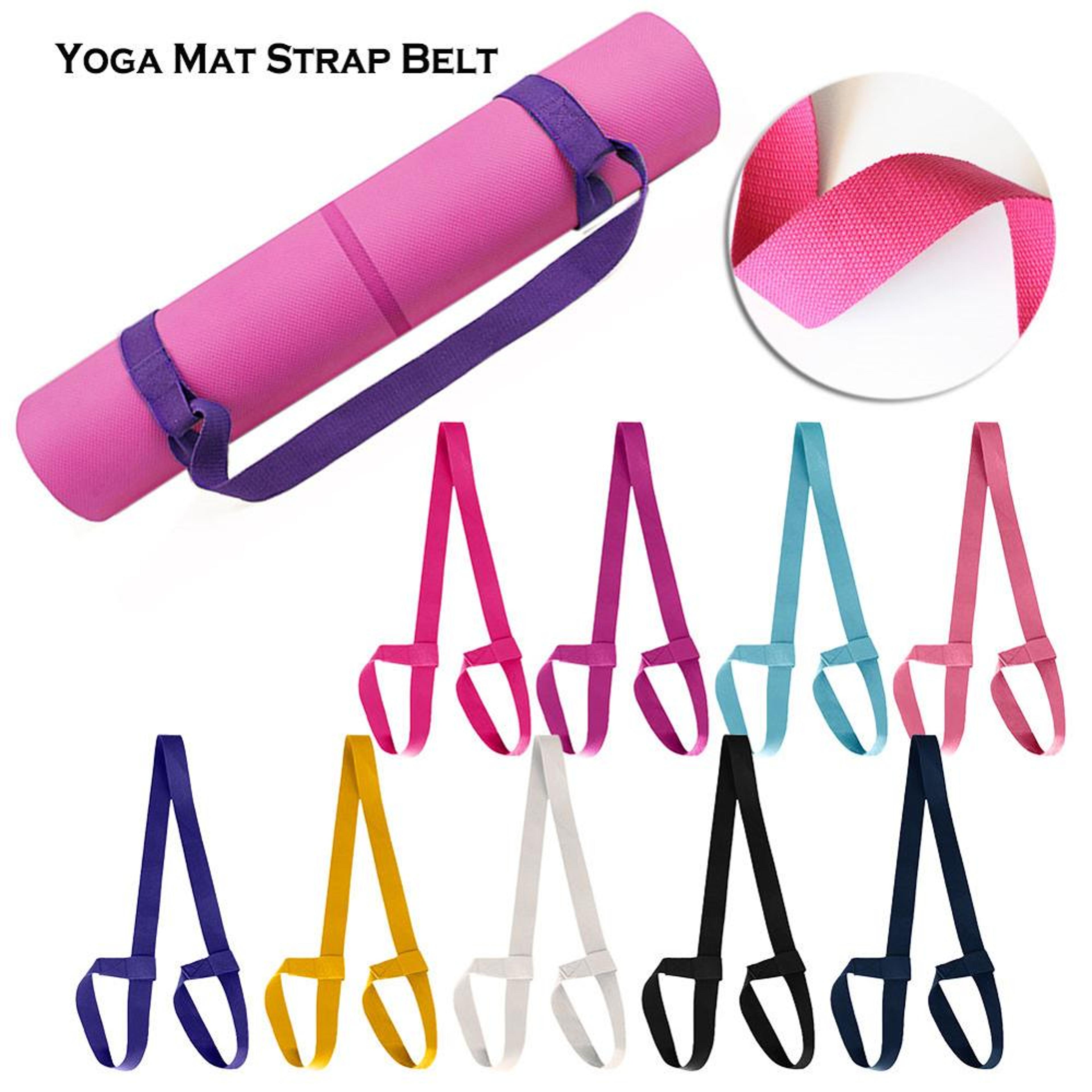 adjustable yoga mat strap belt shoulder carry sling for fitness and exercise