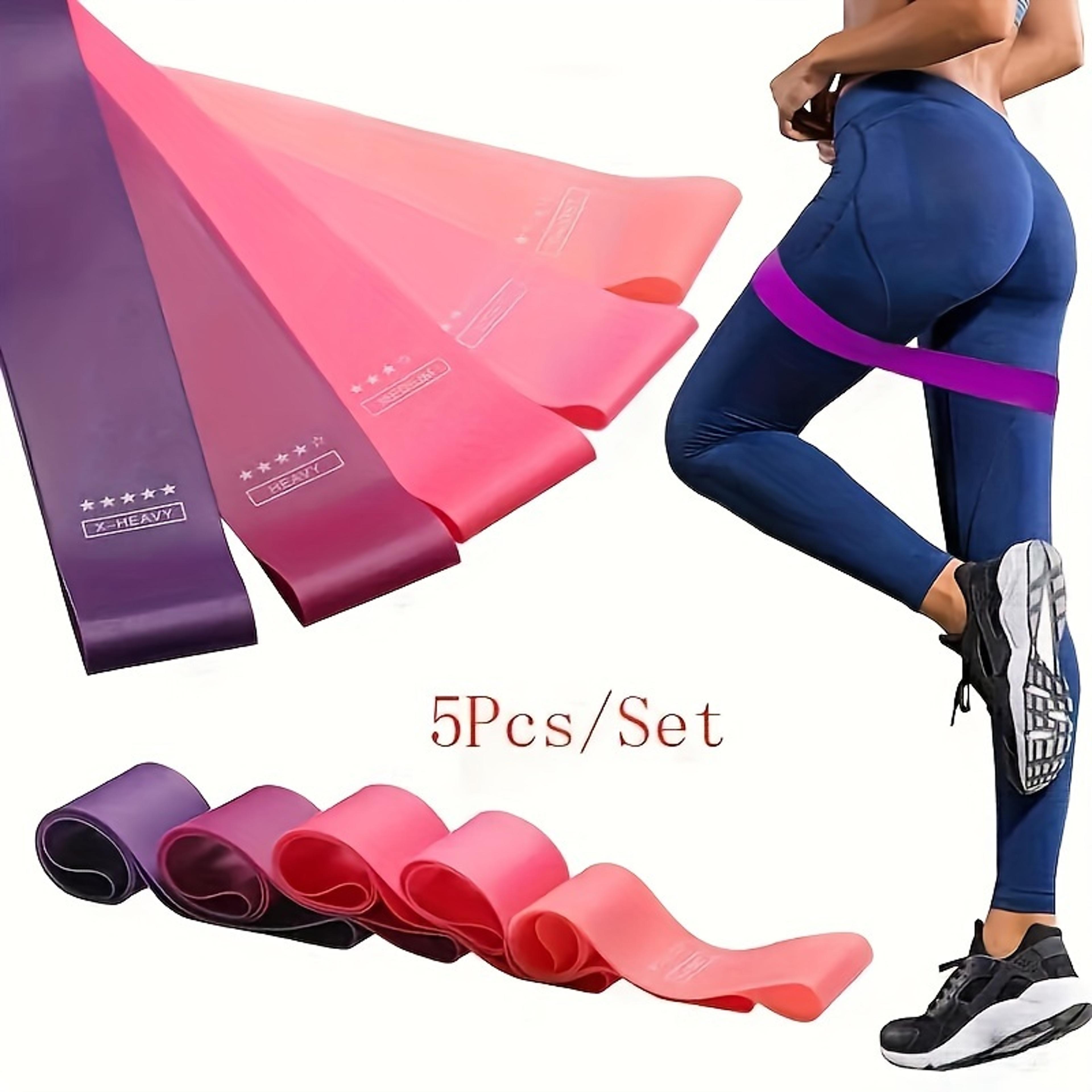 resistance bands set portable fitness bands for yoga pilates strength training