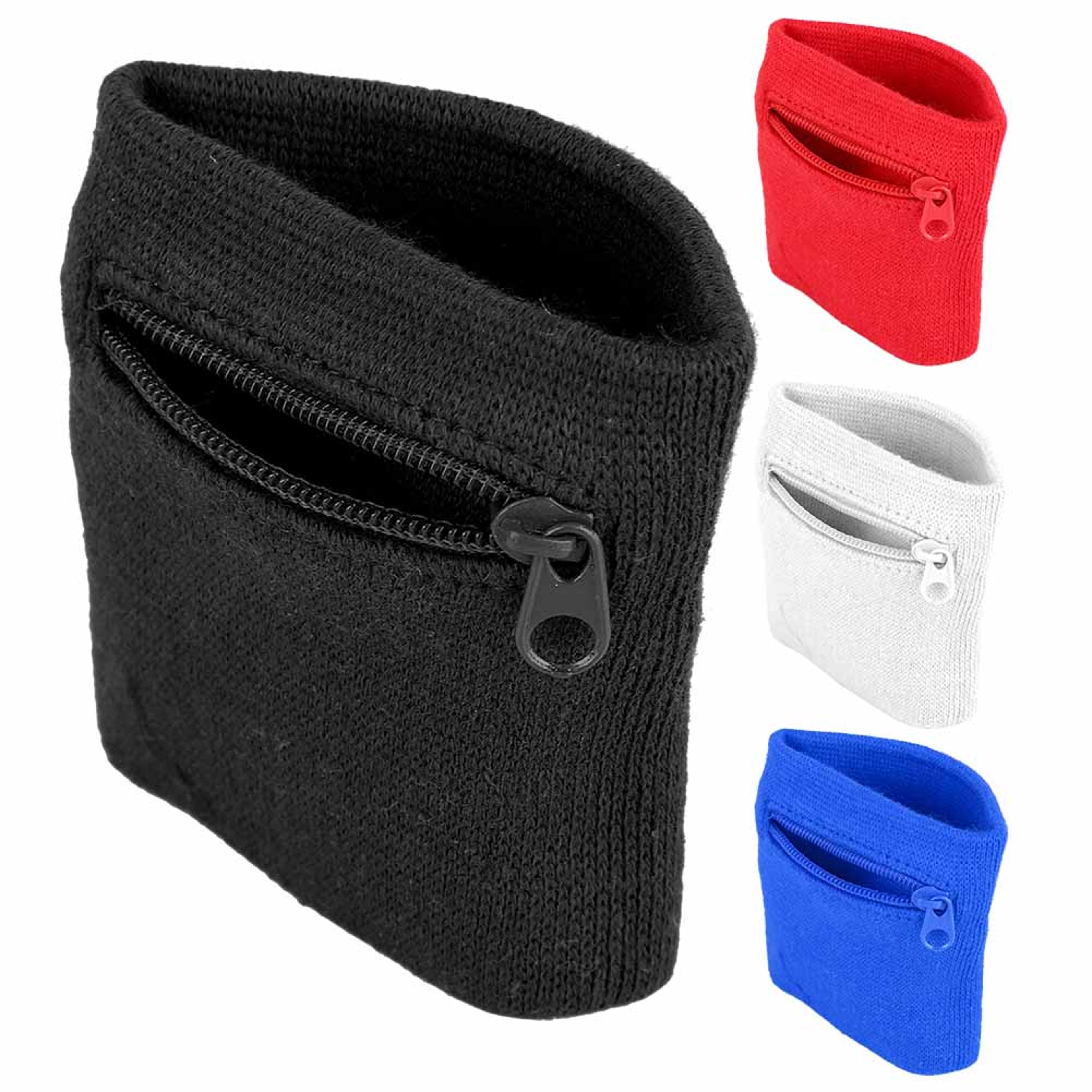 unisex wrist wallet with zipper pocket for keys coins and sports running