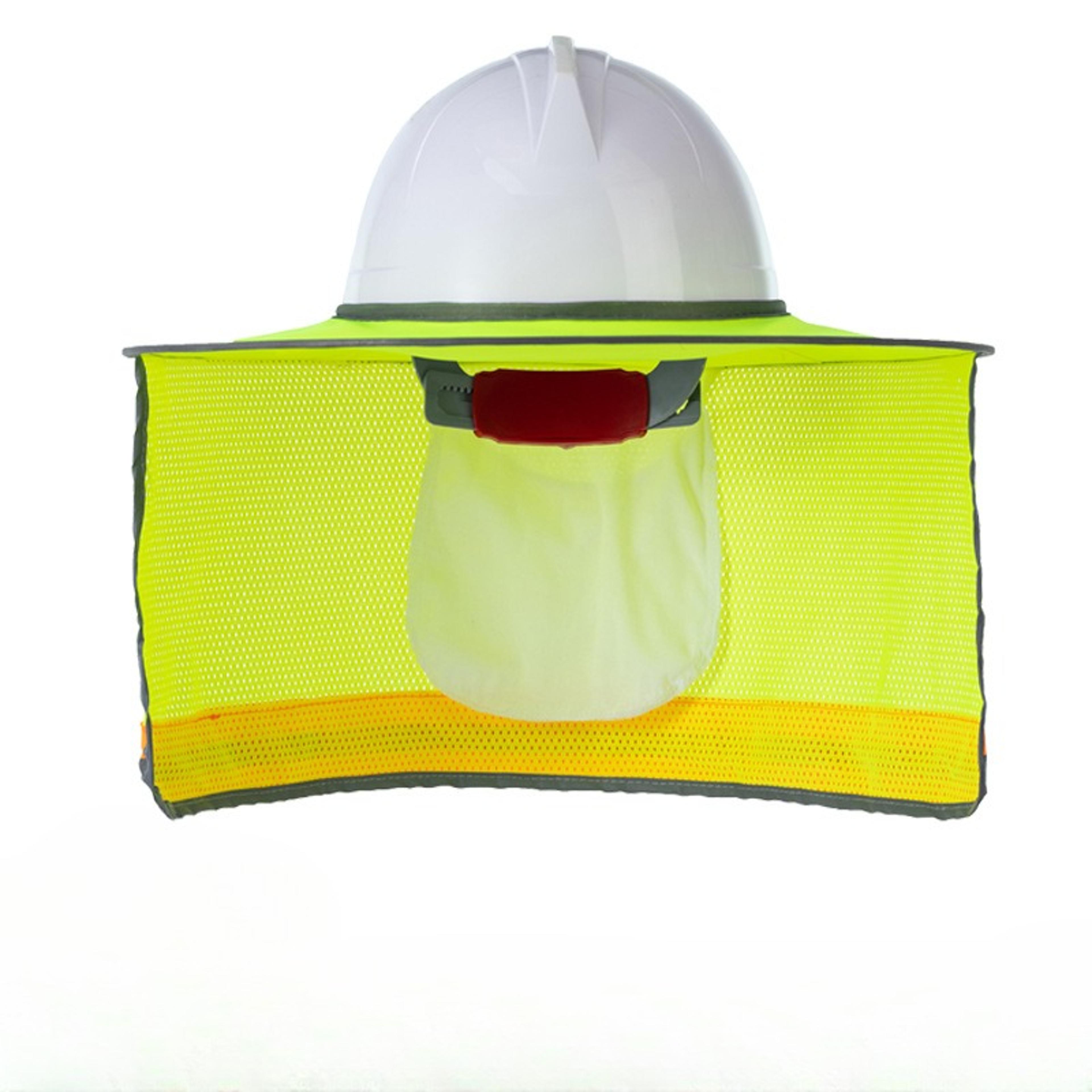 reflective sun protection hat with foldable neck cover for outdoor work