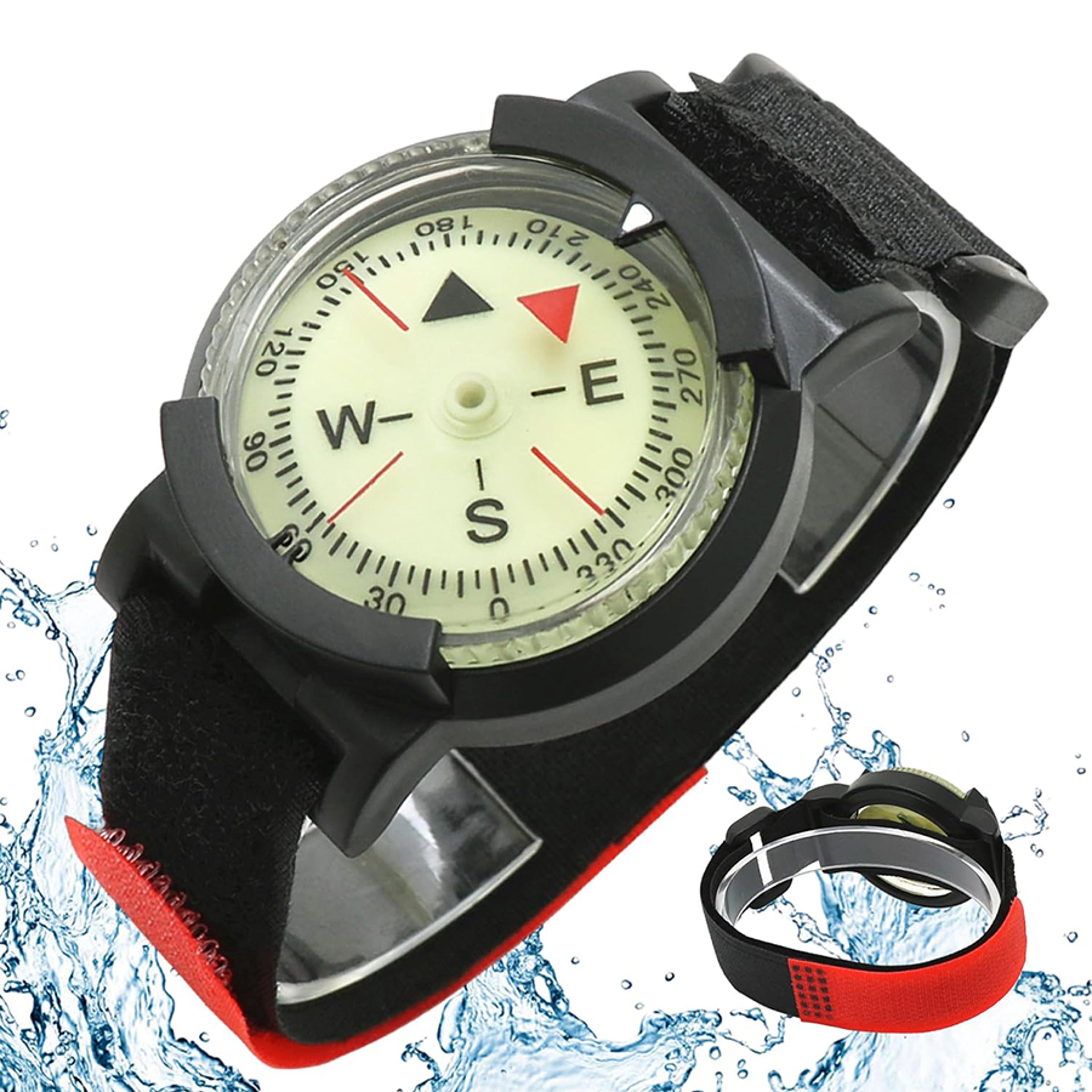 professional diving compass watch waterproof navigation gear with night light