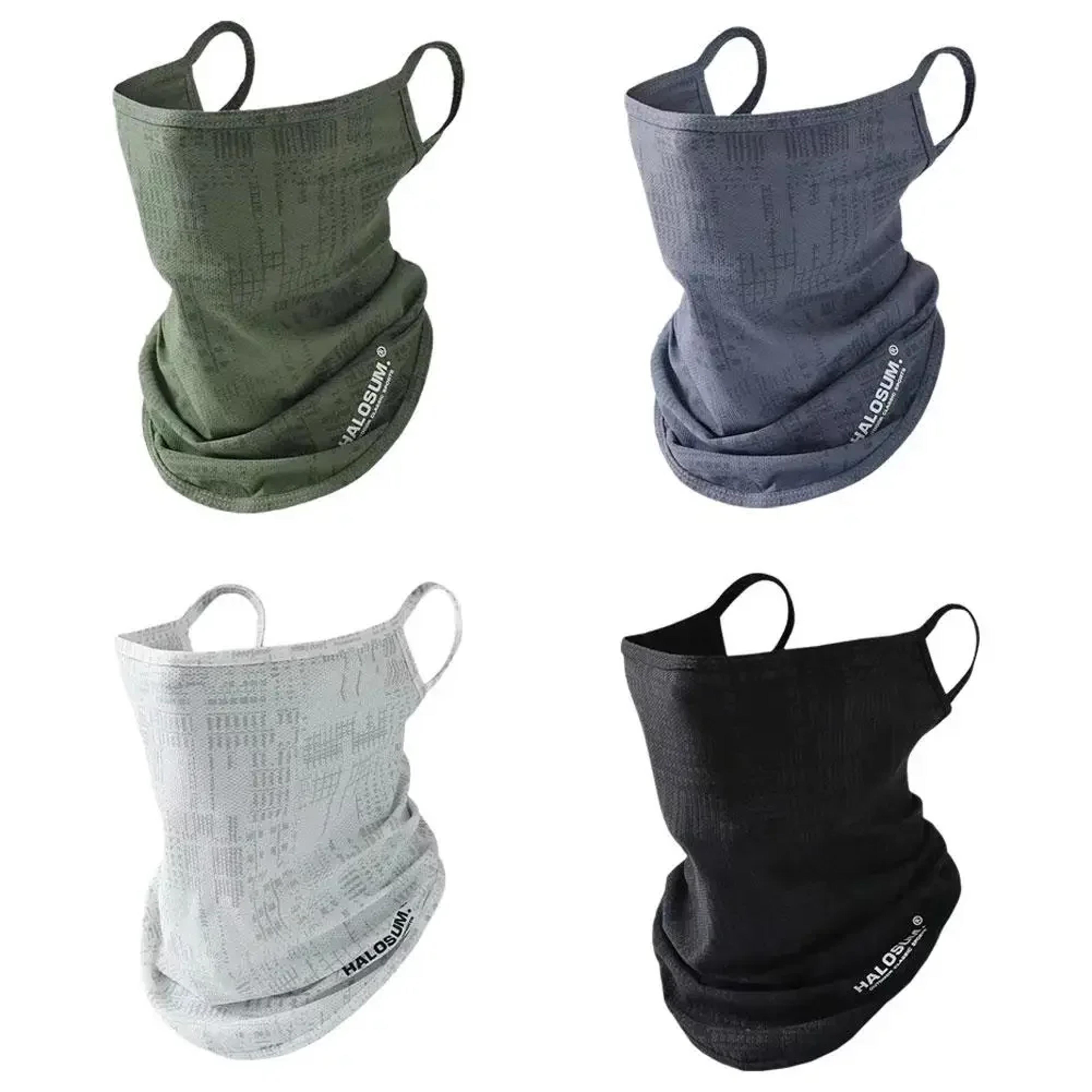 cooling ice silk neck gaiter quick dry sun protection face cover
