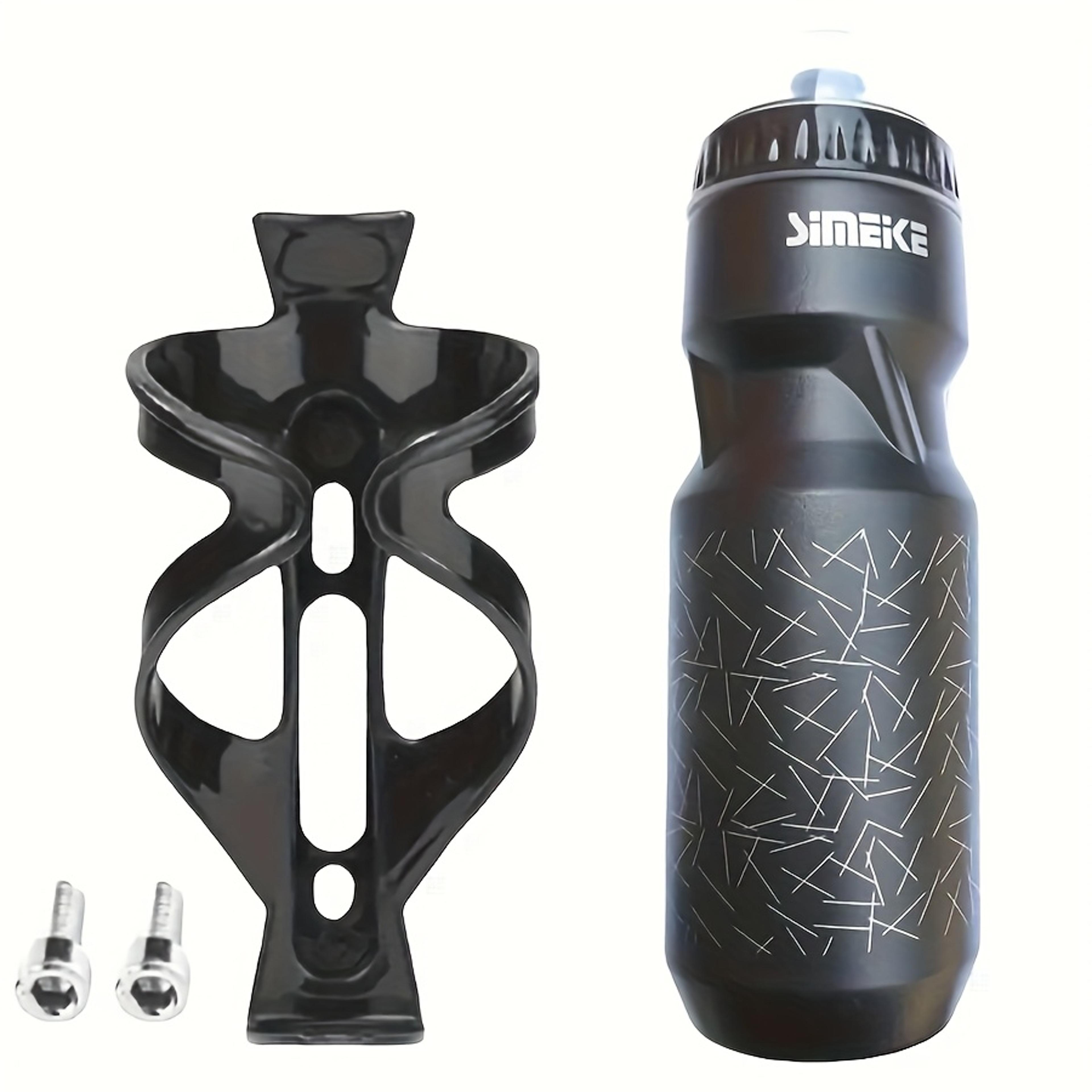 cycling water bottle set with bike cage holder for outdoor riding