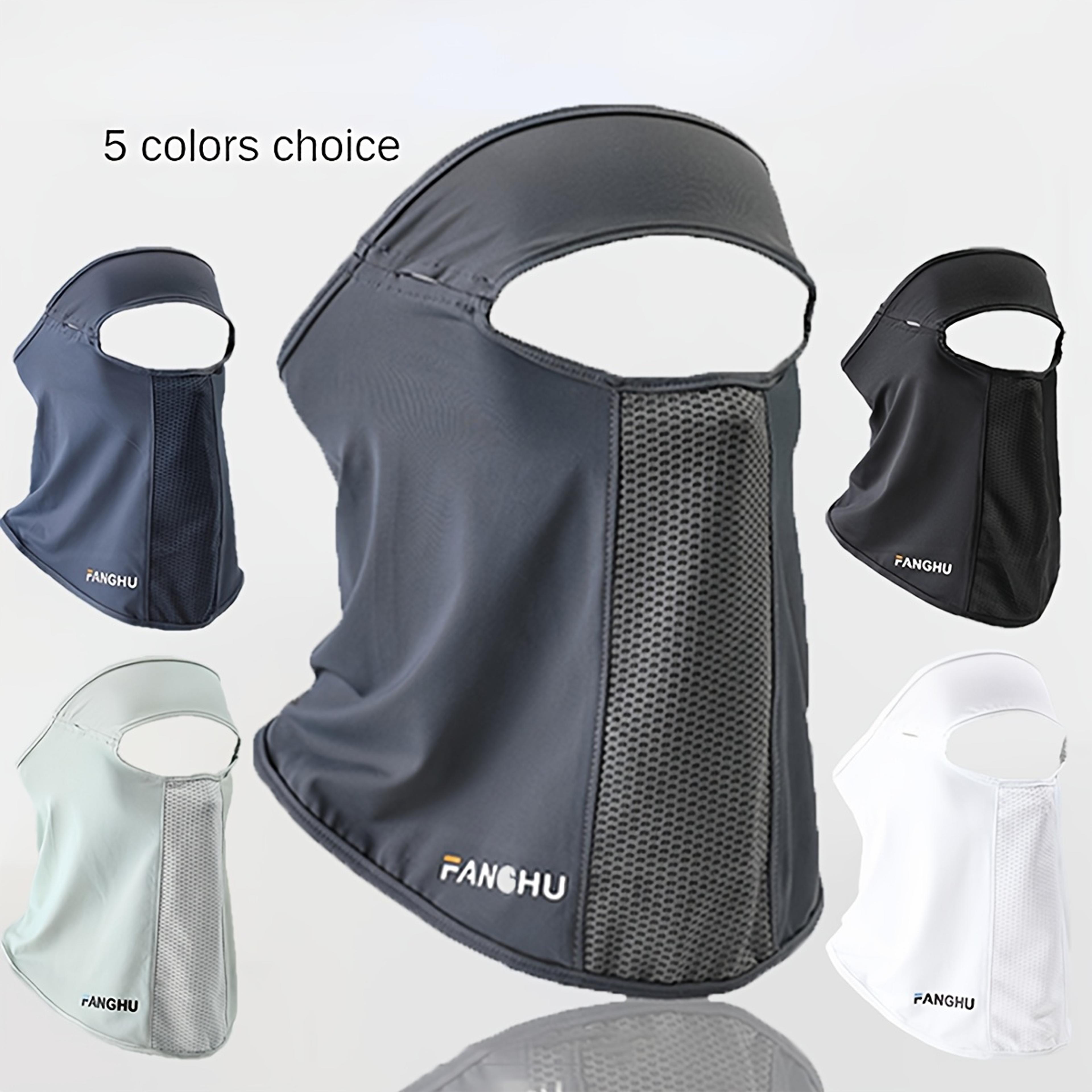 anti uv cycling face mask breathable ice silk full face cover with neck protection