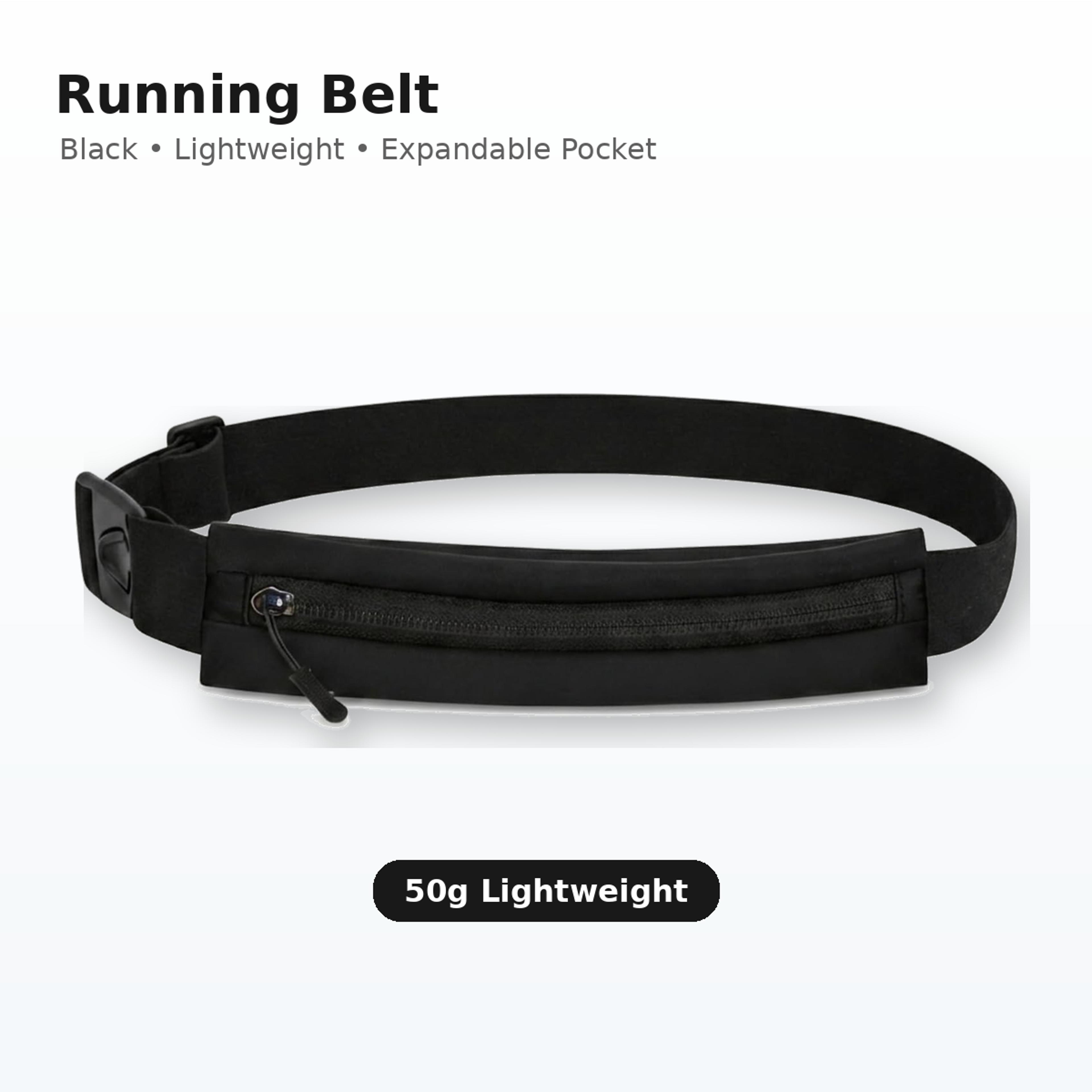 ultralight waterproof running belt with expandable phone pocket