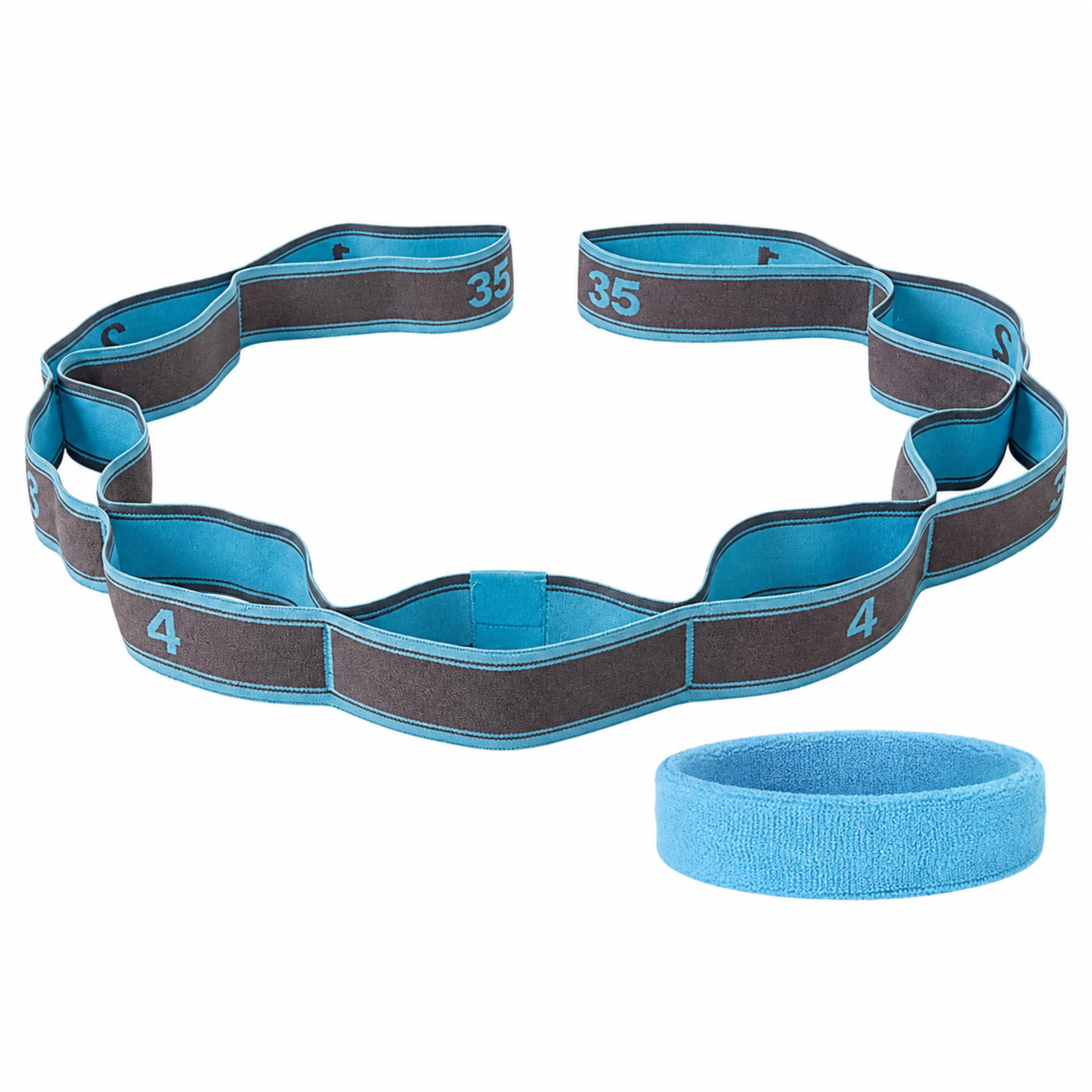 nine loop yoga stretch strap for dance and flexibility training