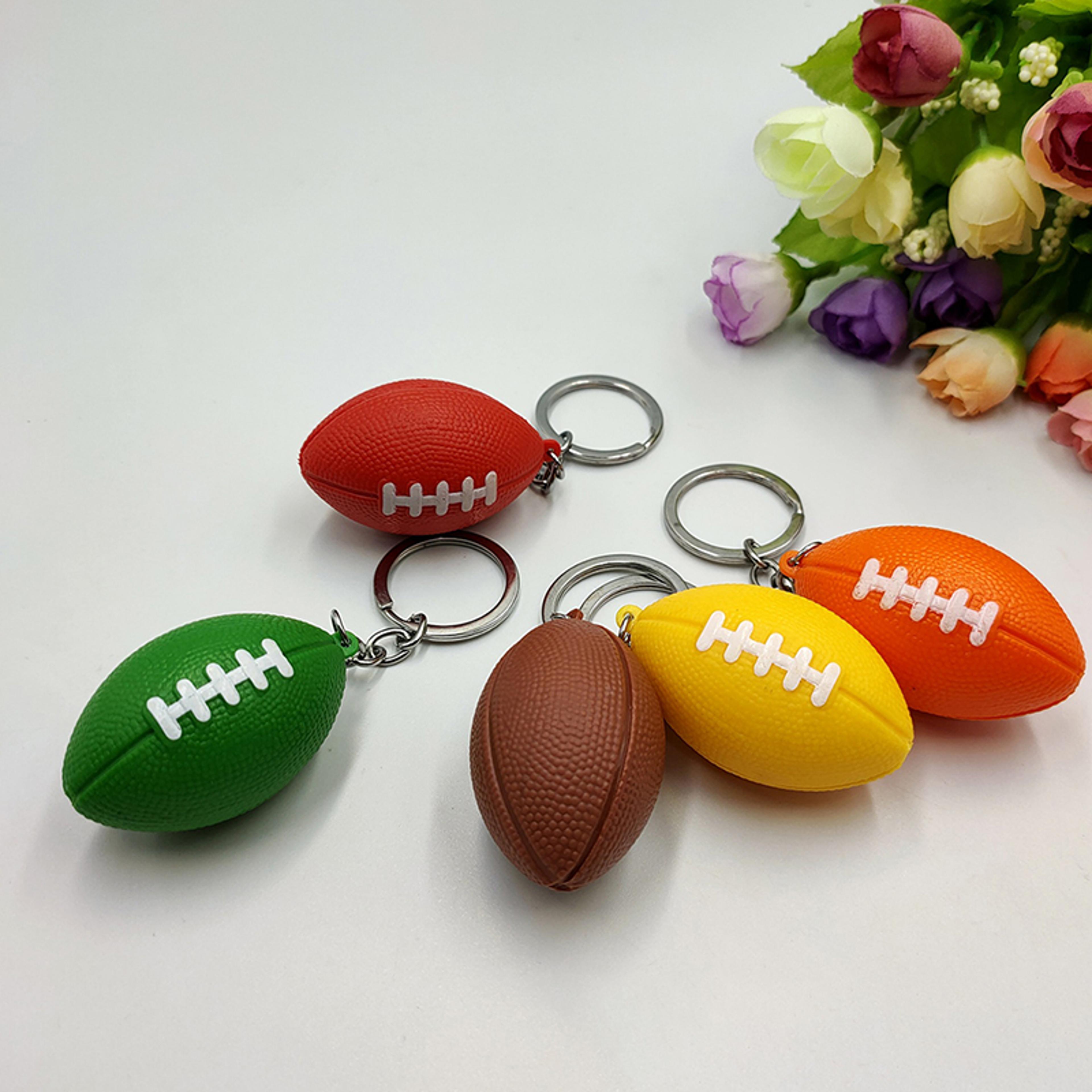 rugby ball keychain gift for players and fans