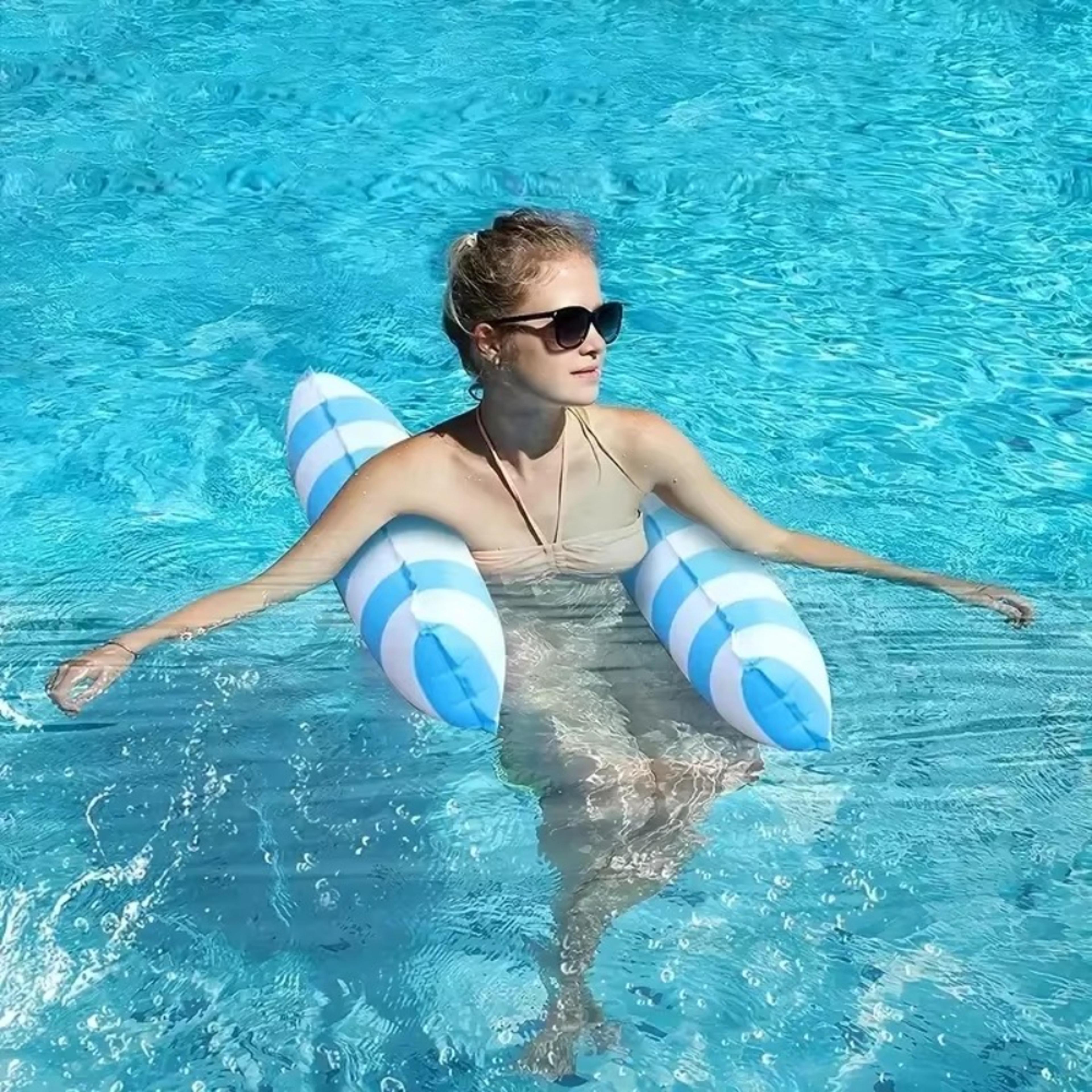 inflatable pool hammock and adult pool float lounger