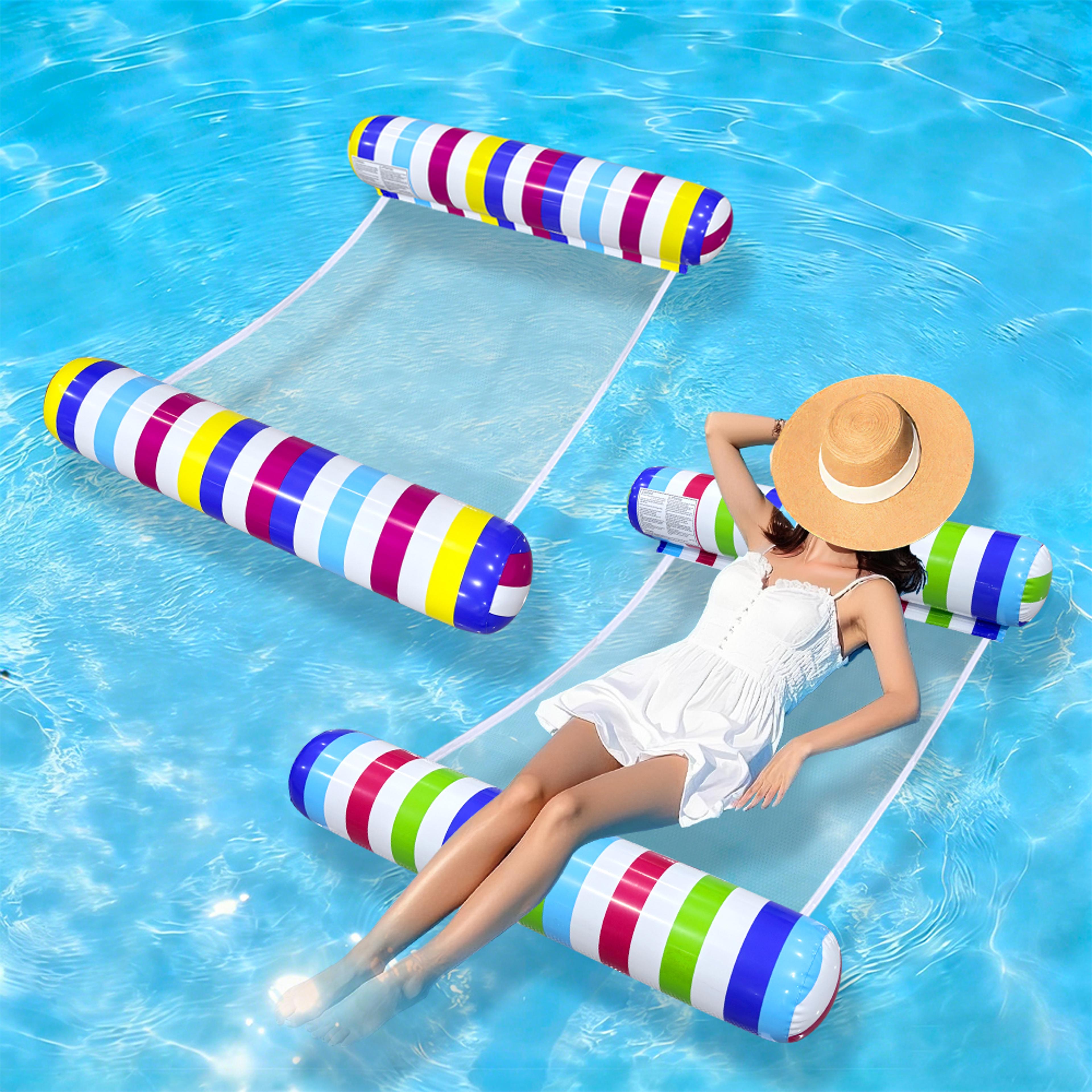 inflatable pool float lounge chair comfortable water lounge seat