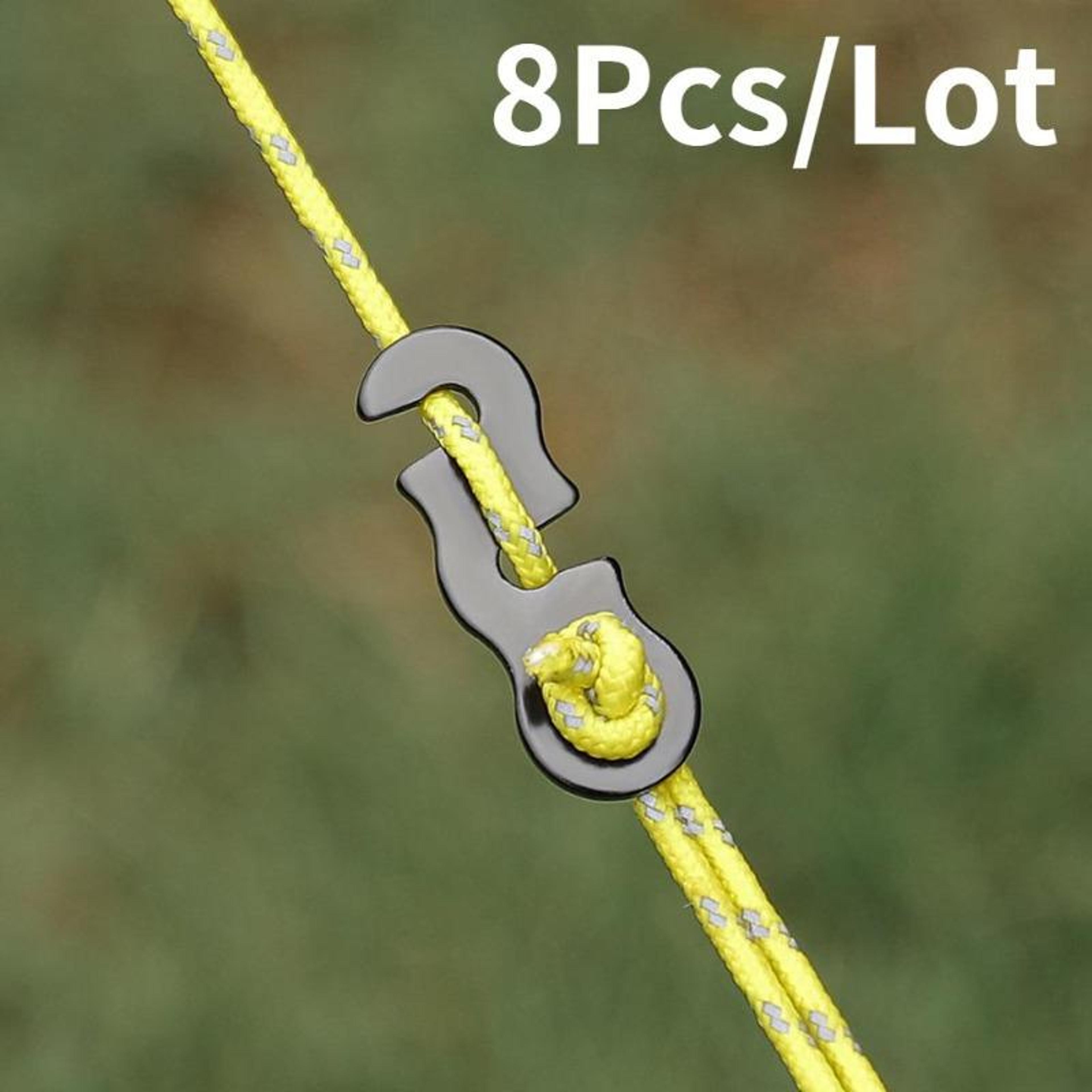 adjustable tent cord tensioners s type clips for camping tent accessories