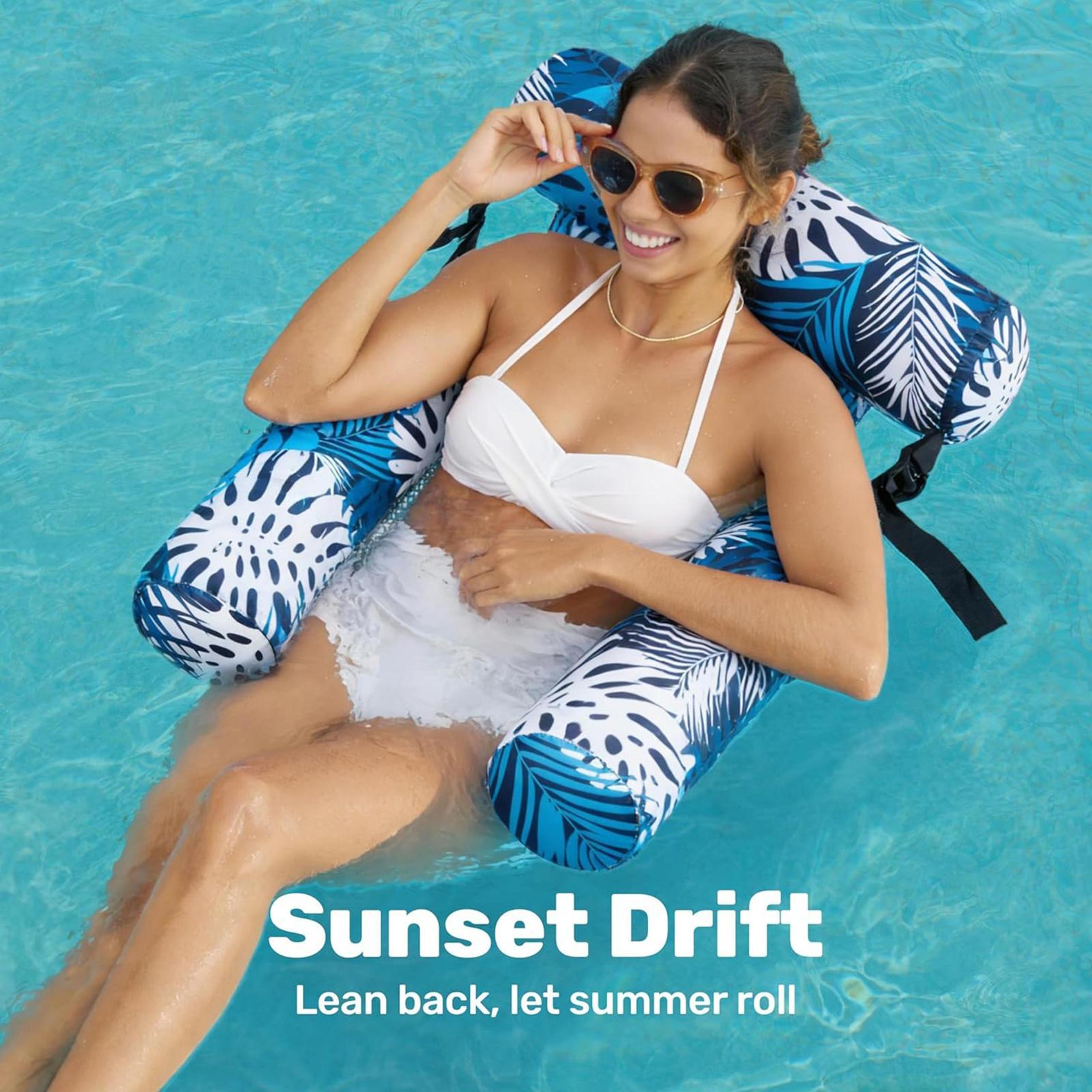 inflatable pool chair float comfortable water lounge chair for summer relaxation