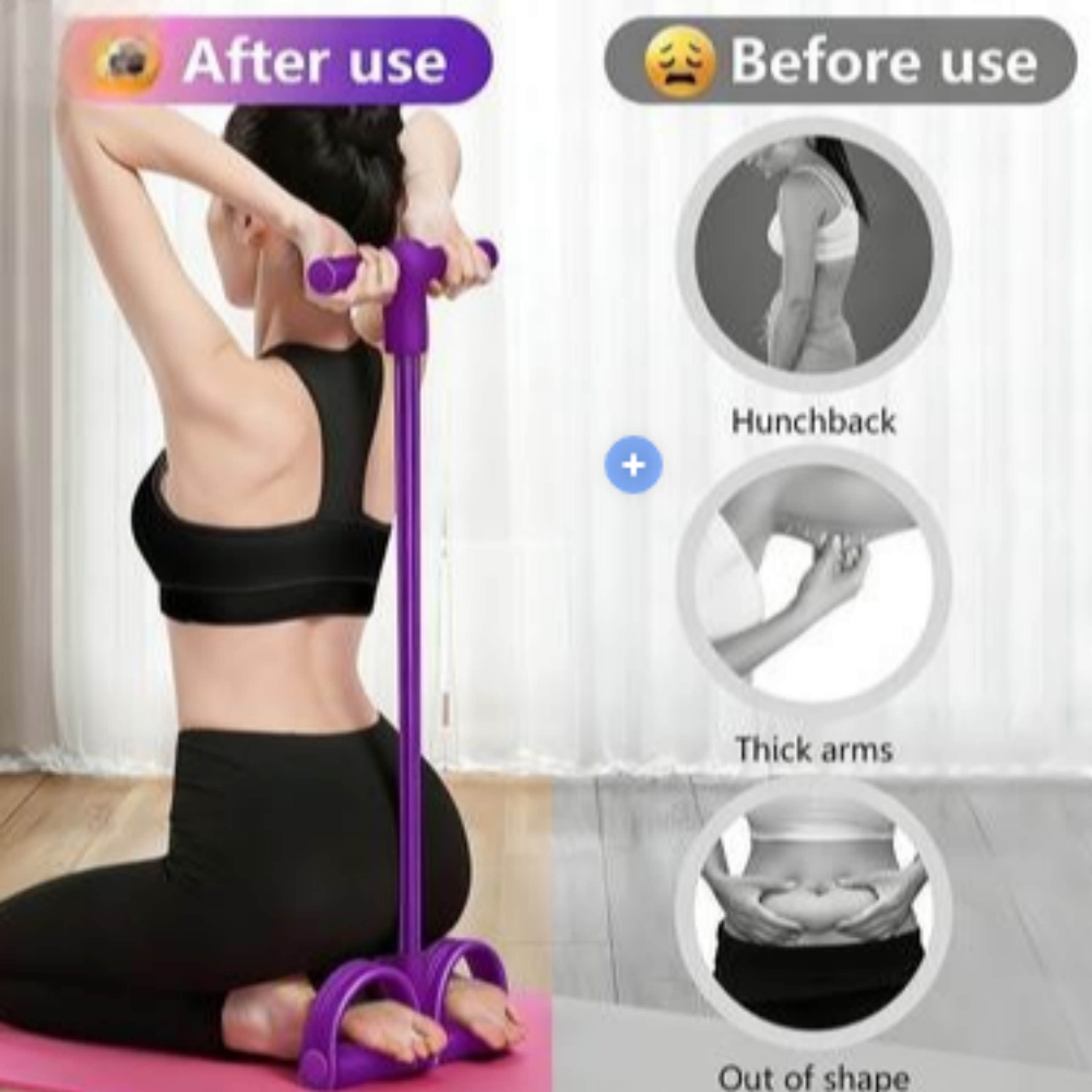 tube resistance band set with handles for full body home workouts